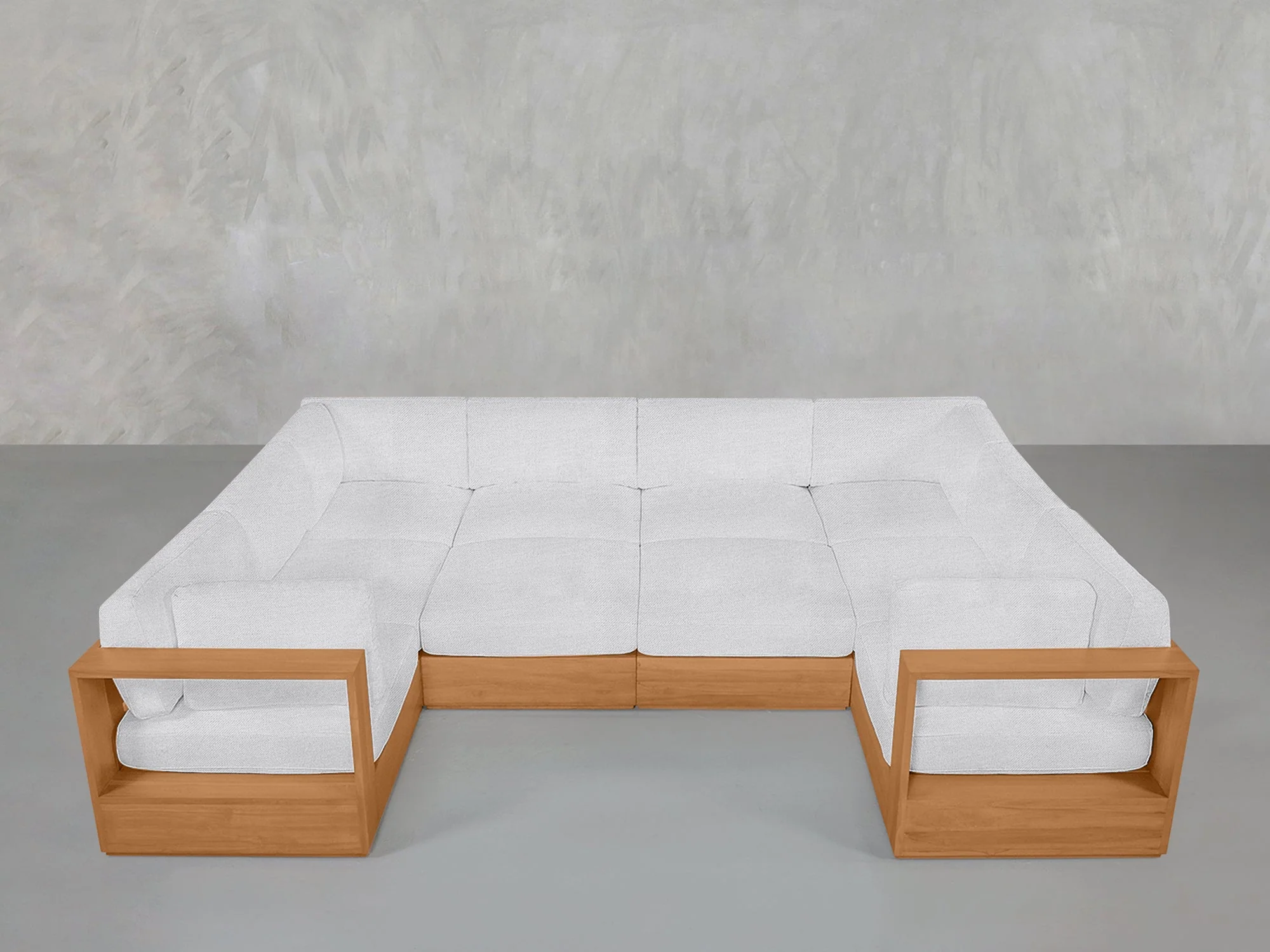 10-Seat Modular Closed Pit Teak Outdoor - Image 8