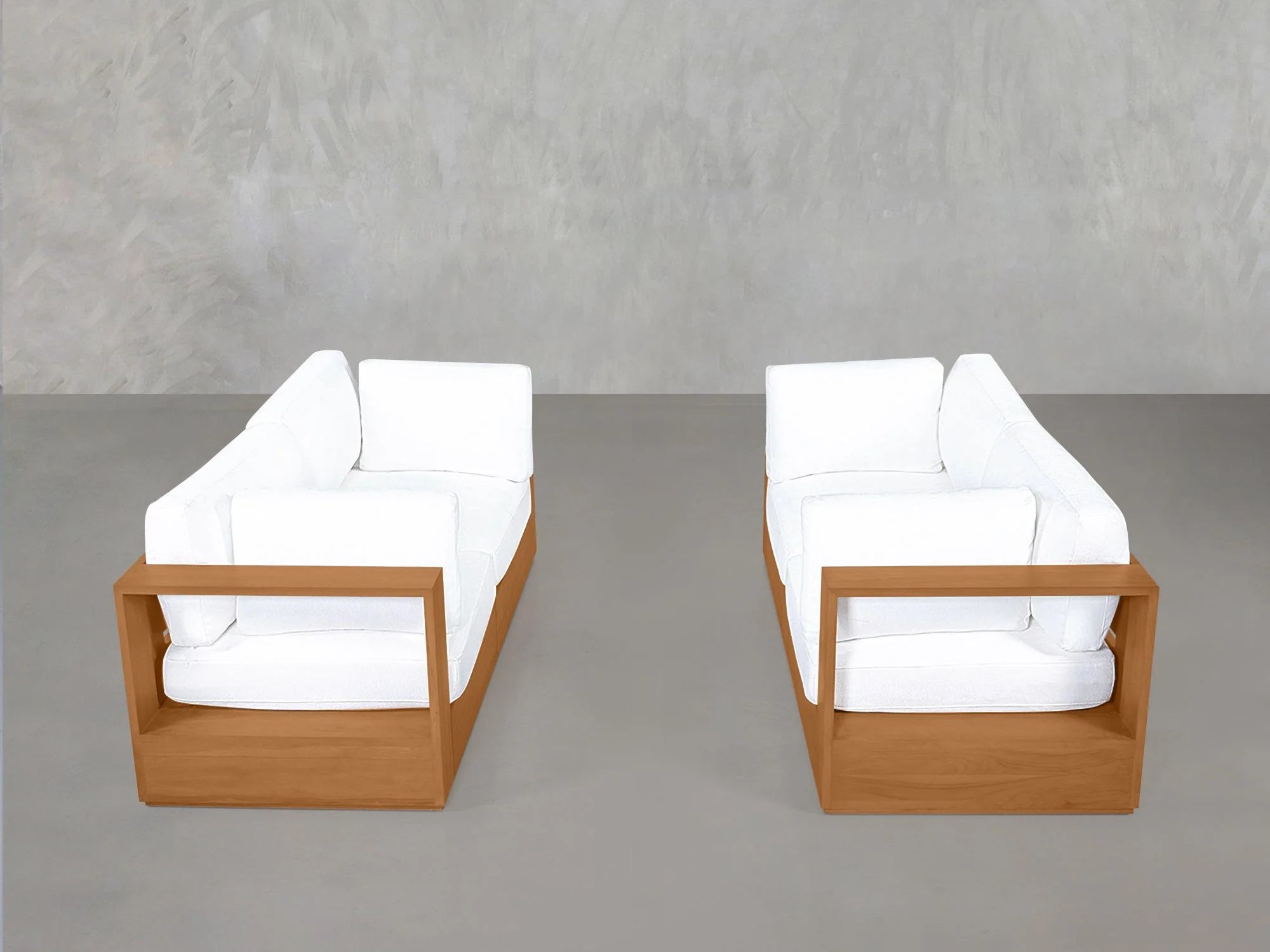 2-2 Sofa Set Teak Outdoor - Image 2