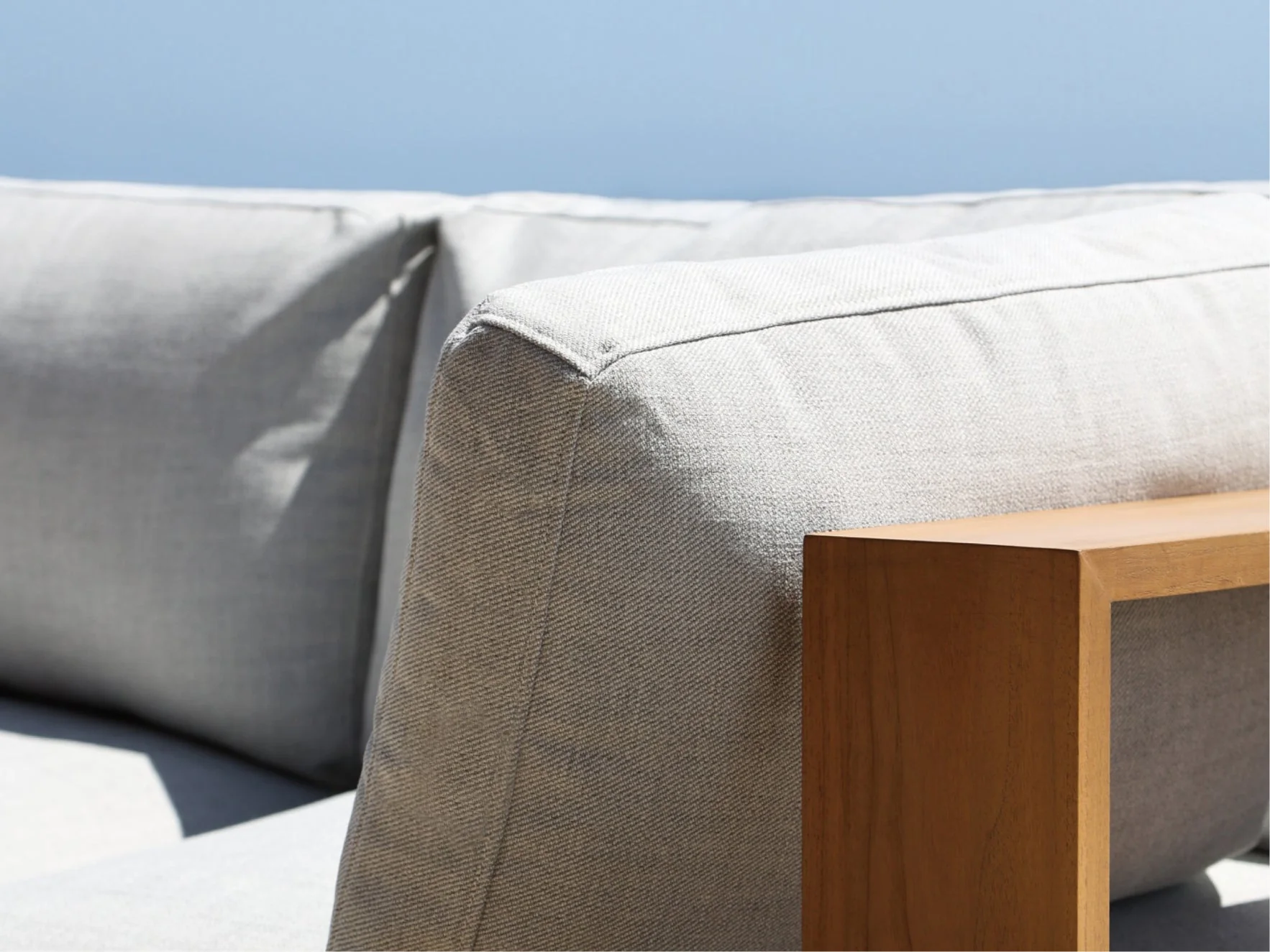 2-Seat Modular Loveseat Teak Outdoor - Image 10