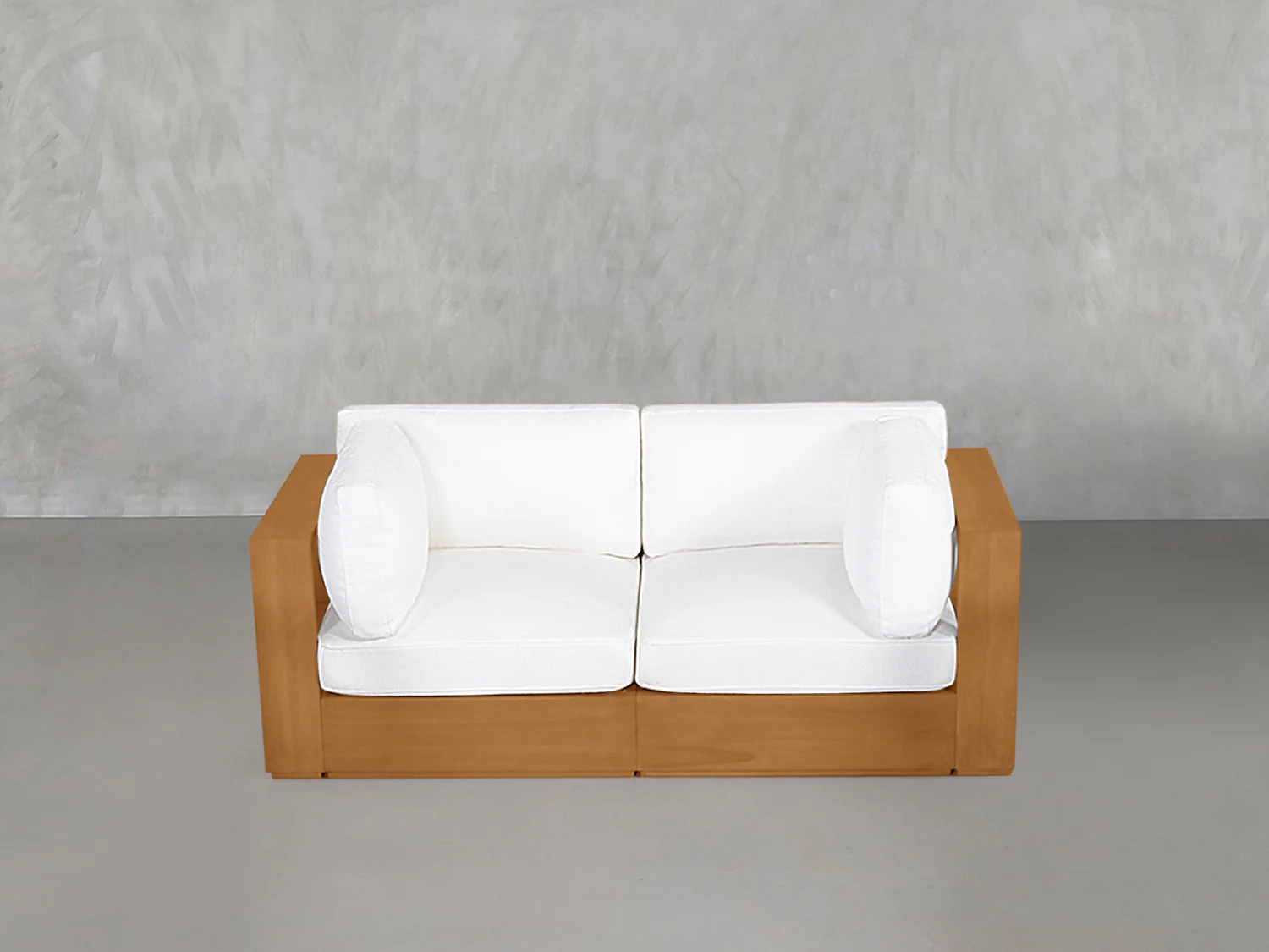 2-Seat Modular Loveseat Teak Outdoor - Image 2