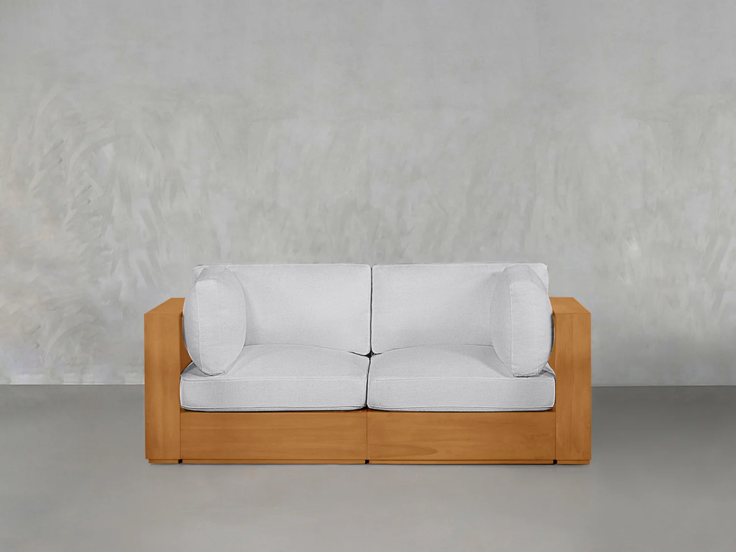 2-Seat Modular Loveseat Teak Outdoor - Image 8