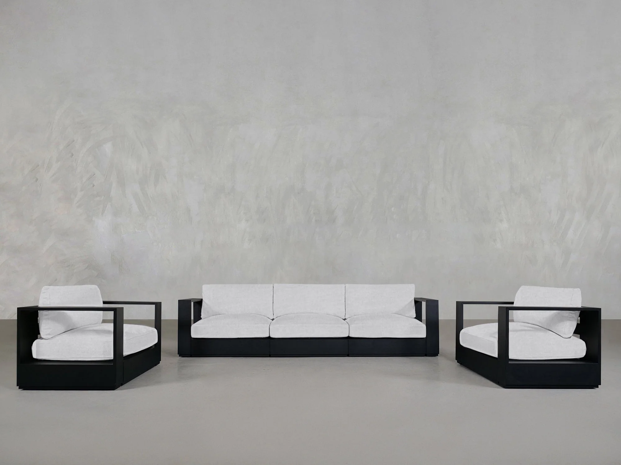 3-1-1 Sofa & Armchair Set Aluminum Outdoor - Image 5