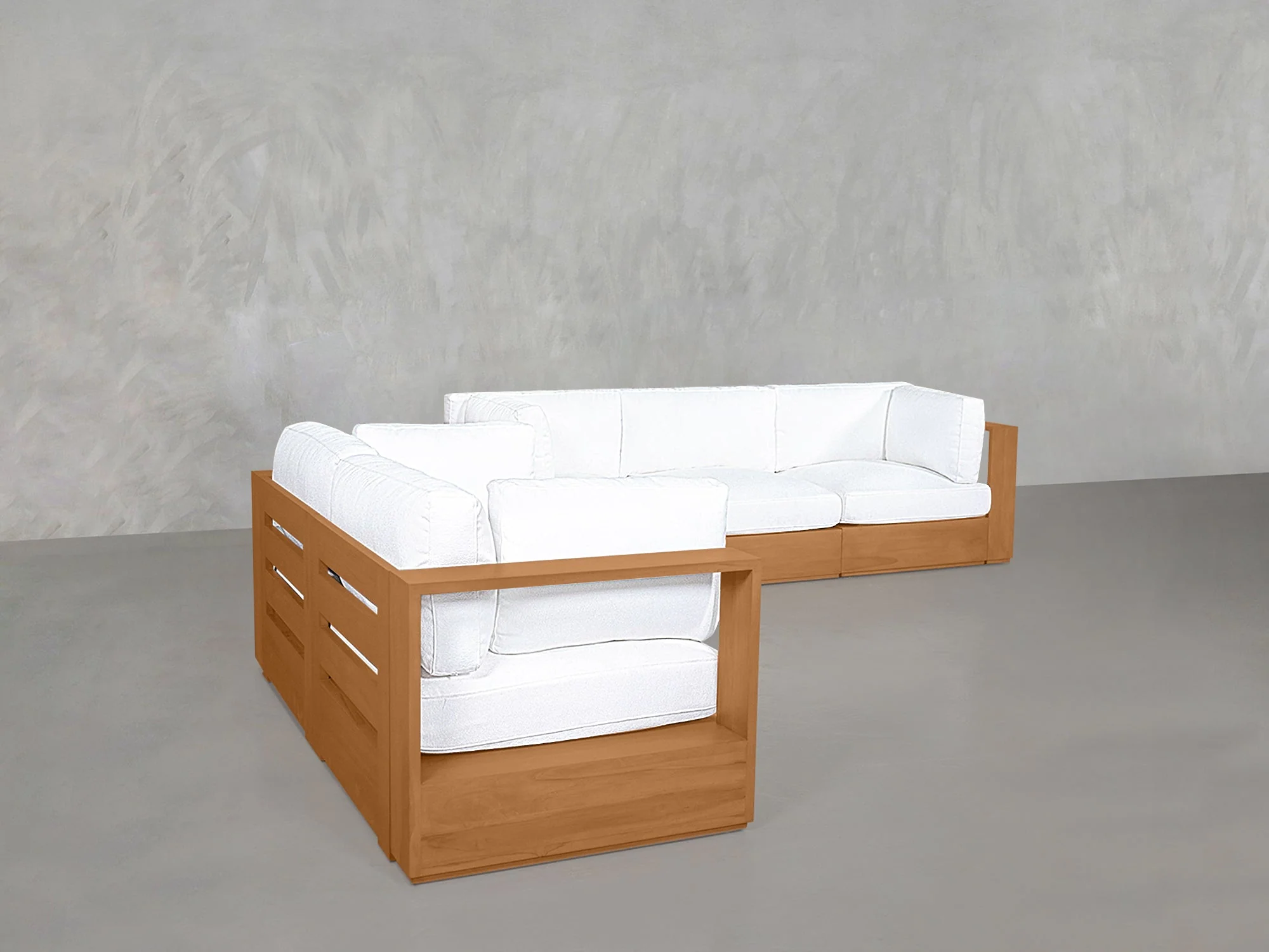 3-2 Sofa Set Teak Outdoor - Image 4