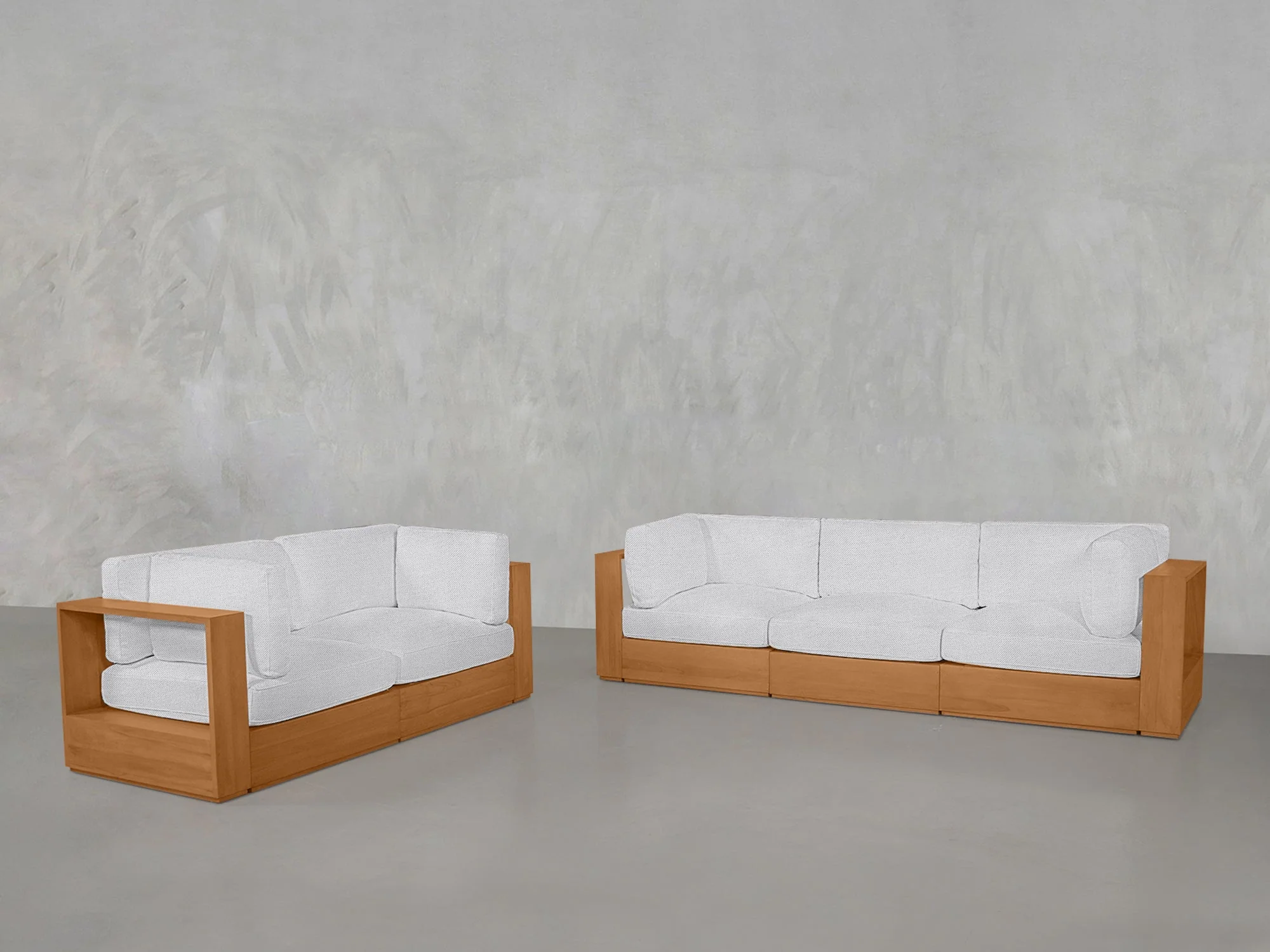 3-2 Sofa Set Teak Outdoor - Image 9