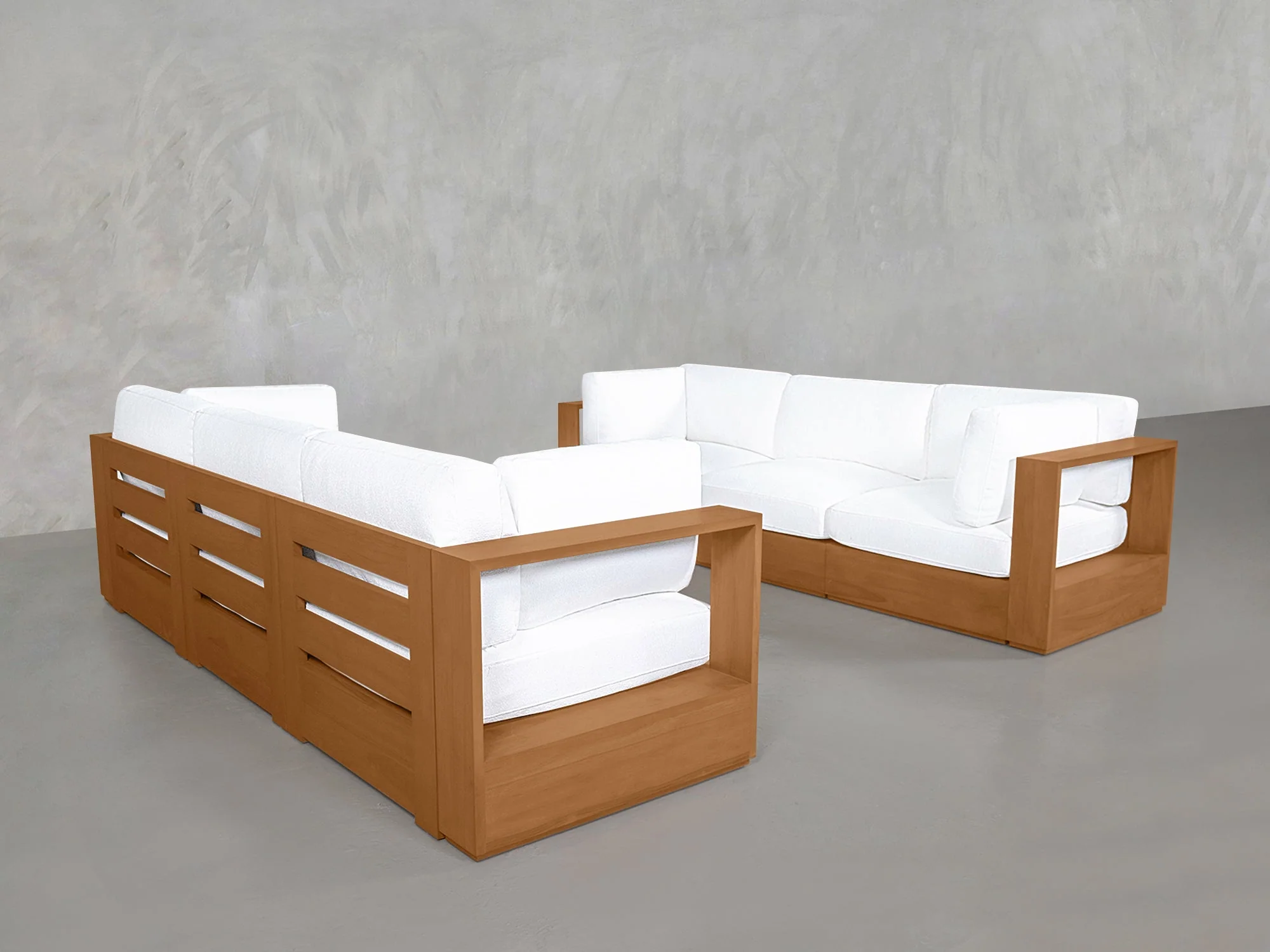 3-3 Sofa Set Teak Outdoor - Image 4