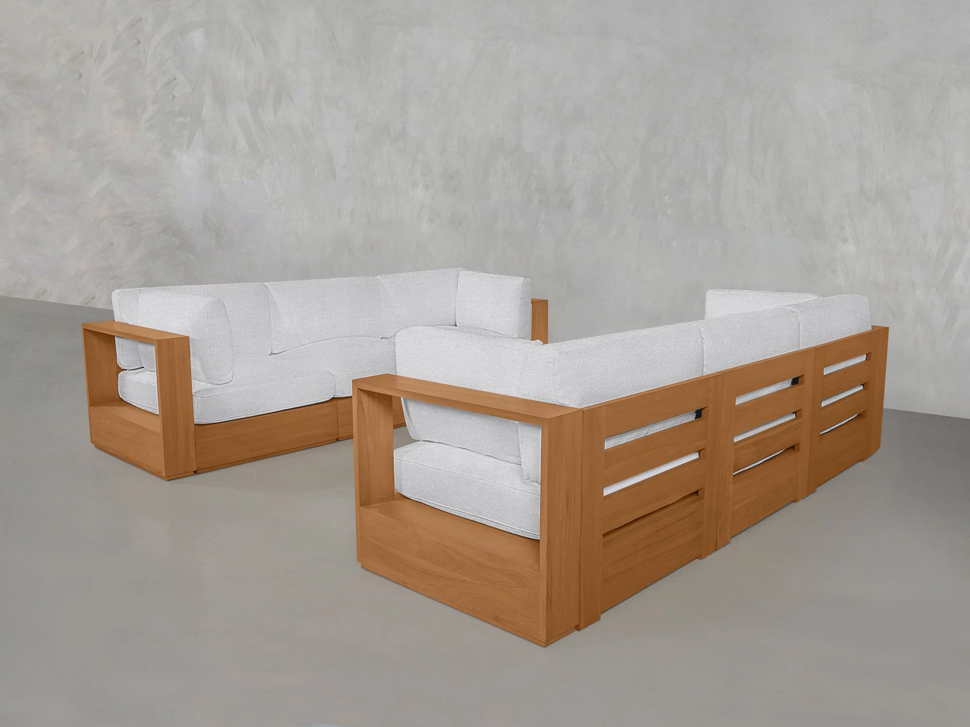 3-3 Sofa Set Teak Outdoor - Image 9