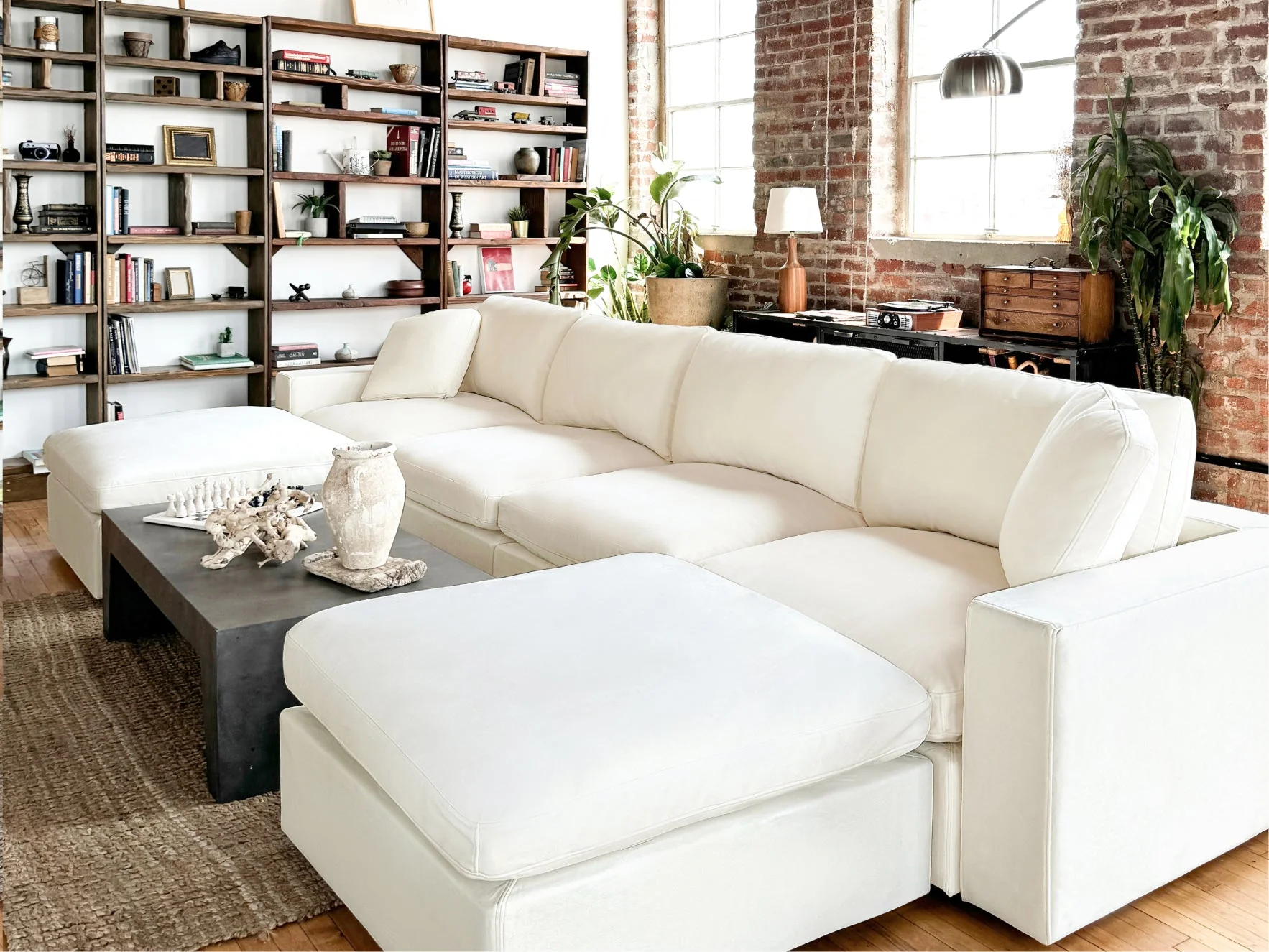 3-Seat Modular Chaise Sectional - Image 117