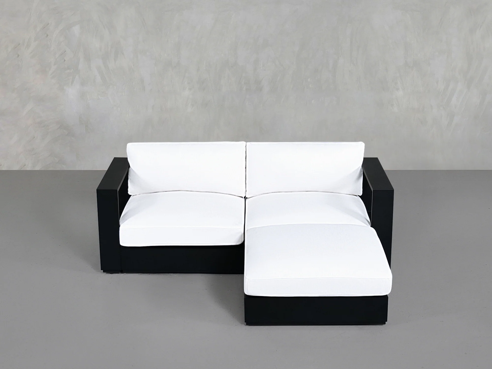 3-Seat Modular Chaise Sectional Aluminum Outdoor - Image 2