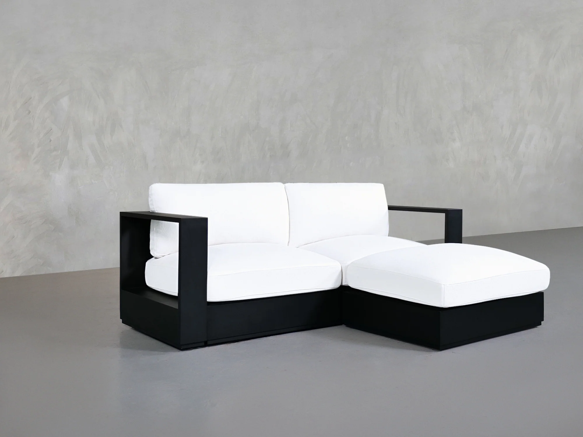 3-Seat Modular Chaise Sectional Aluminum Outdoor - Image 3