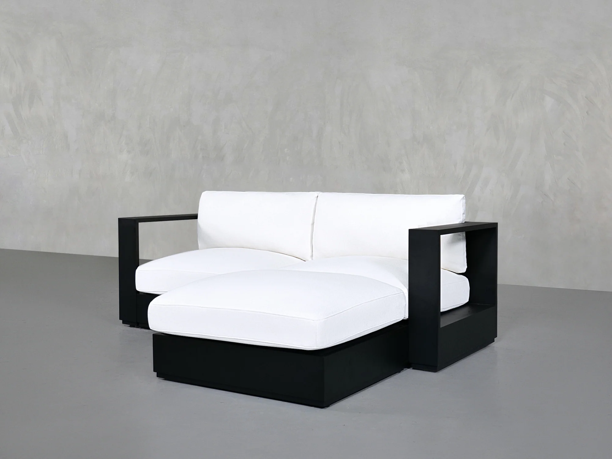 3-Seat Modular Chaise Sectional Aluminum Outdoor - Image 4