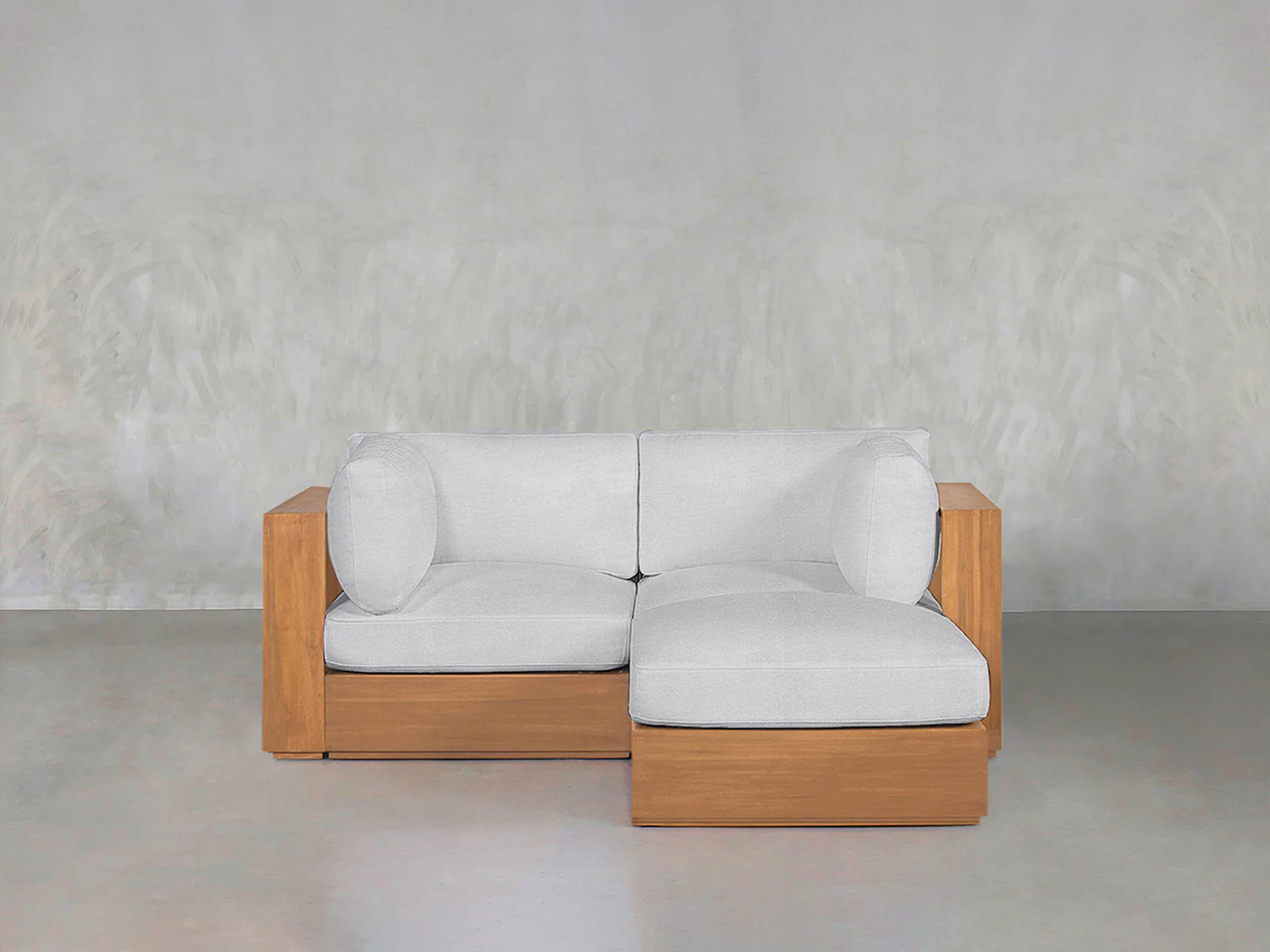 3-Seat Modular Chaise Sectional Teak Outdoor - Image 8