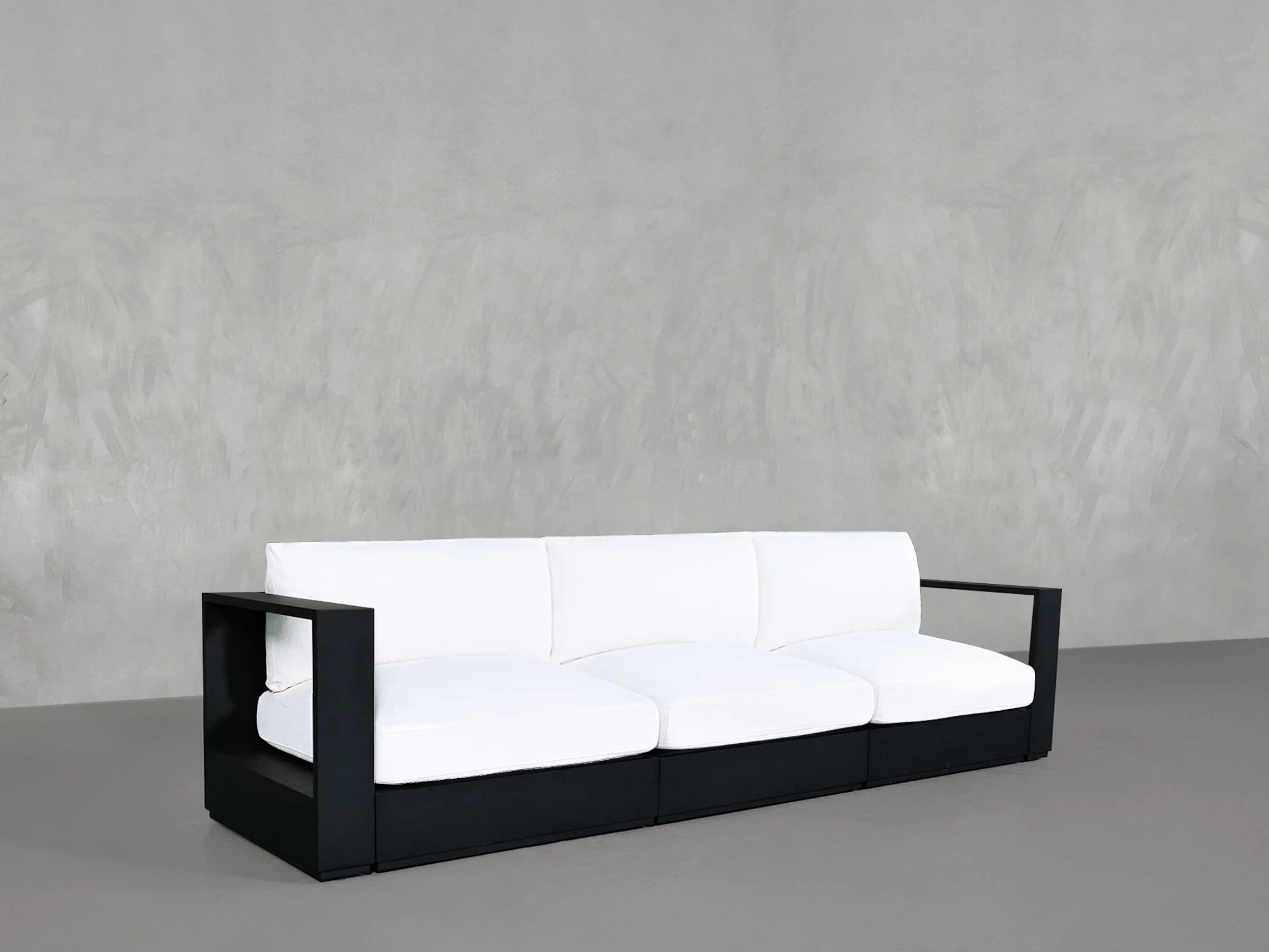 3-Seat Modular Sofa Aluminum Outdoor - Image 3