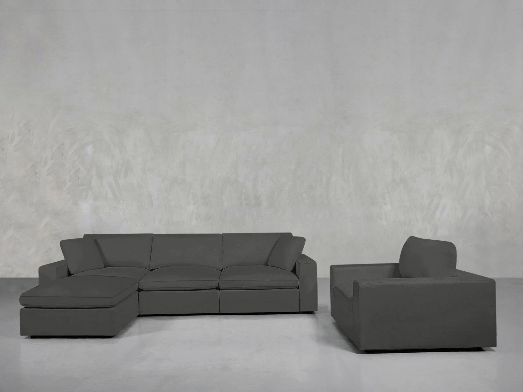 4-1 Sectional & Armchair Set - Image 133