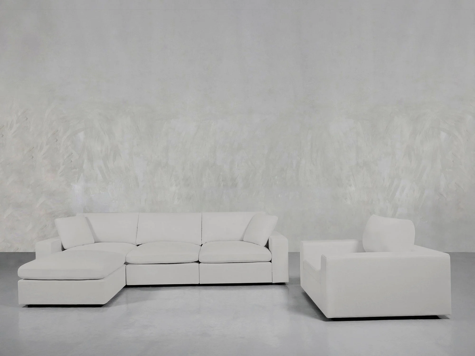 4-1 Sectional & Armchair Set - Image 16