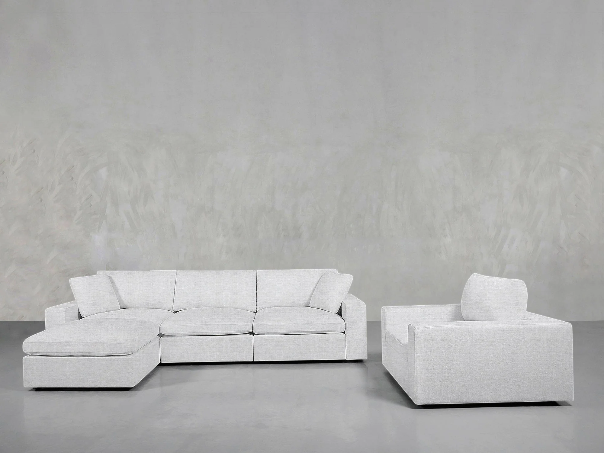 4-1 Sectional & Armchair Set - Image 45
