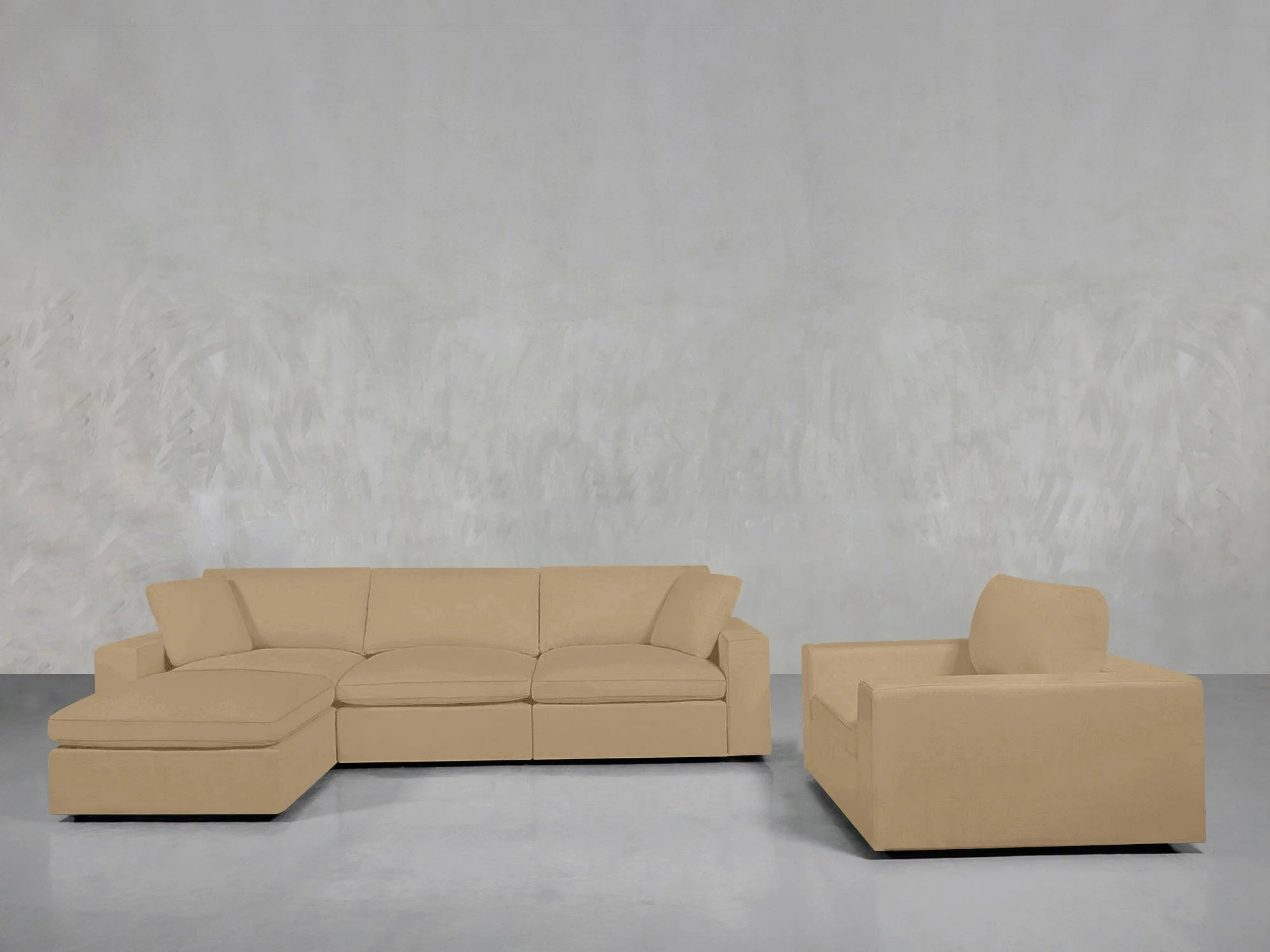 4-1 Sectional & Armchair Set - Image 93