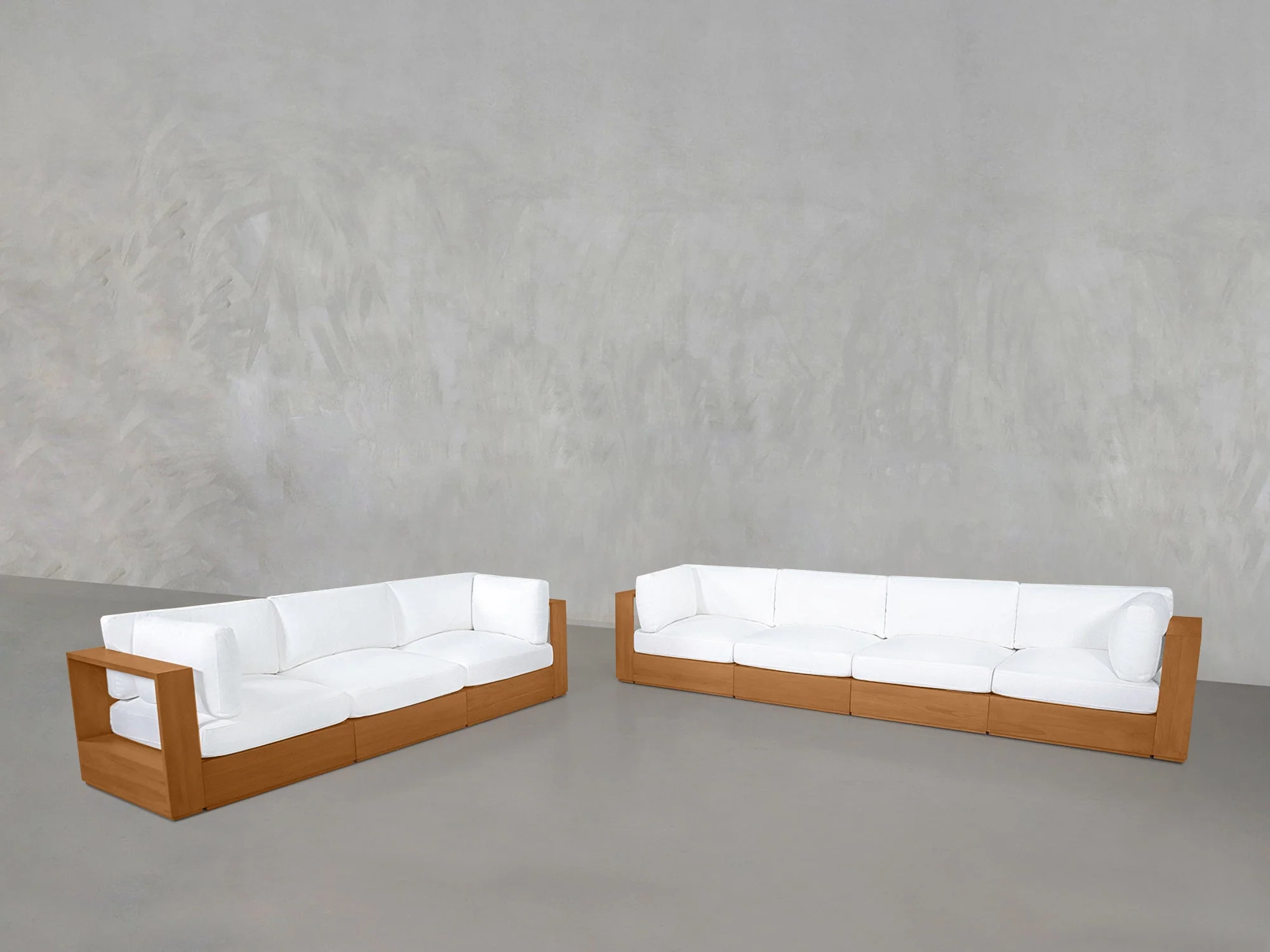 4-3 Sofa Set Teak Outdoor - Image 3