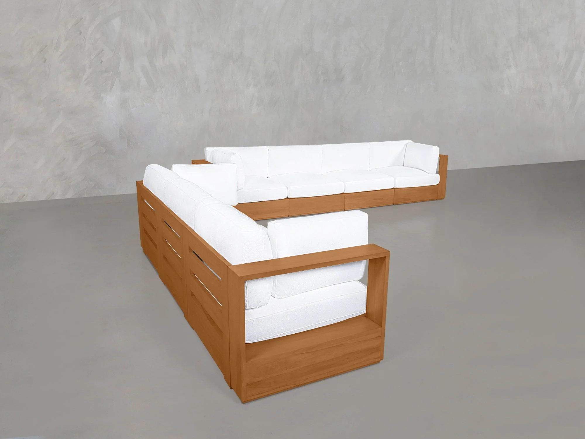 4-3 Sofa Set Teak Outdoor - Image 4