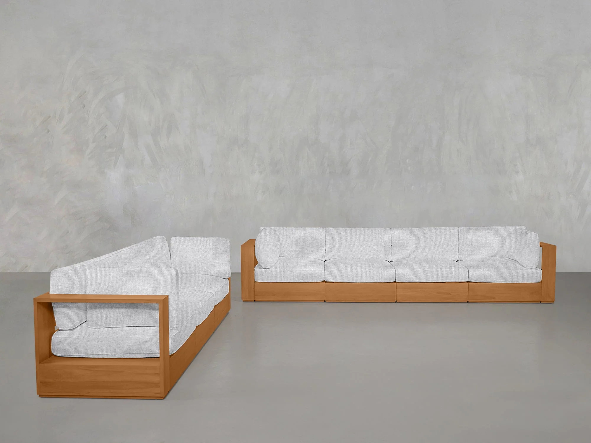 4-3 Sofa Set Teak Outdoor - Image 8