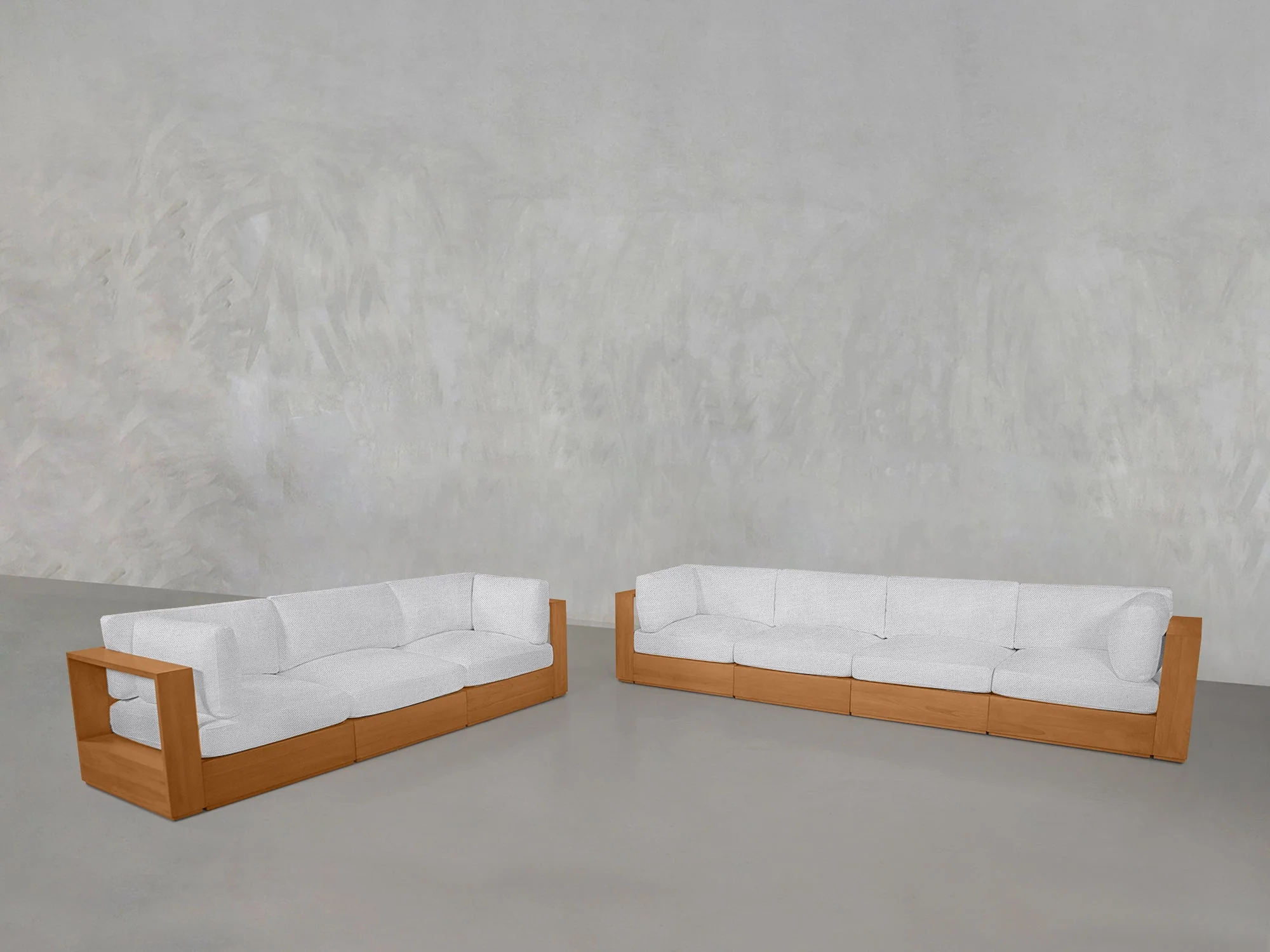 4-3 Sofa Set Teak Outdoor - Image 9