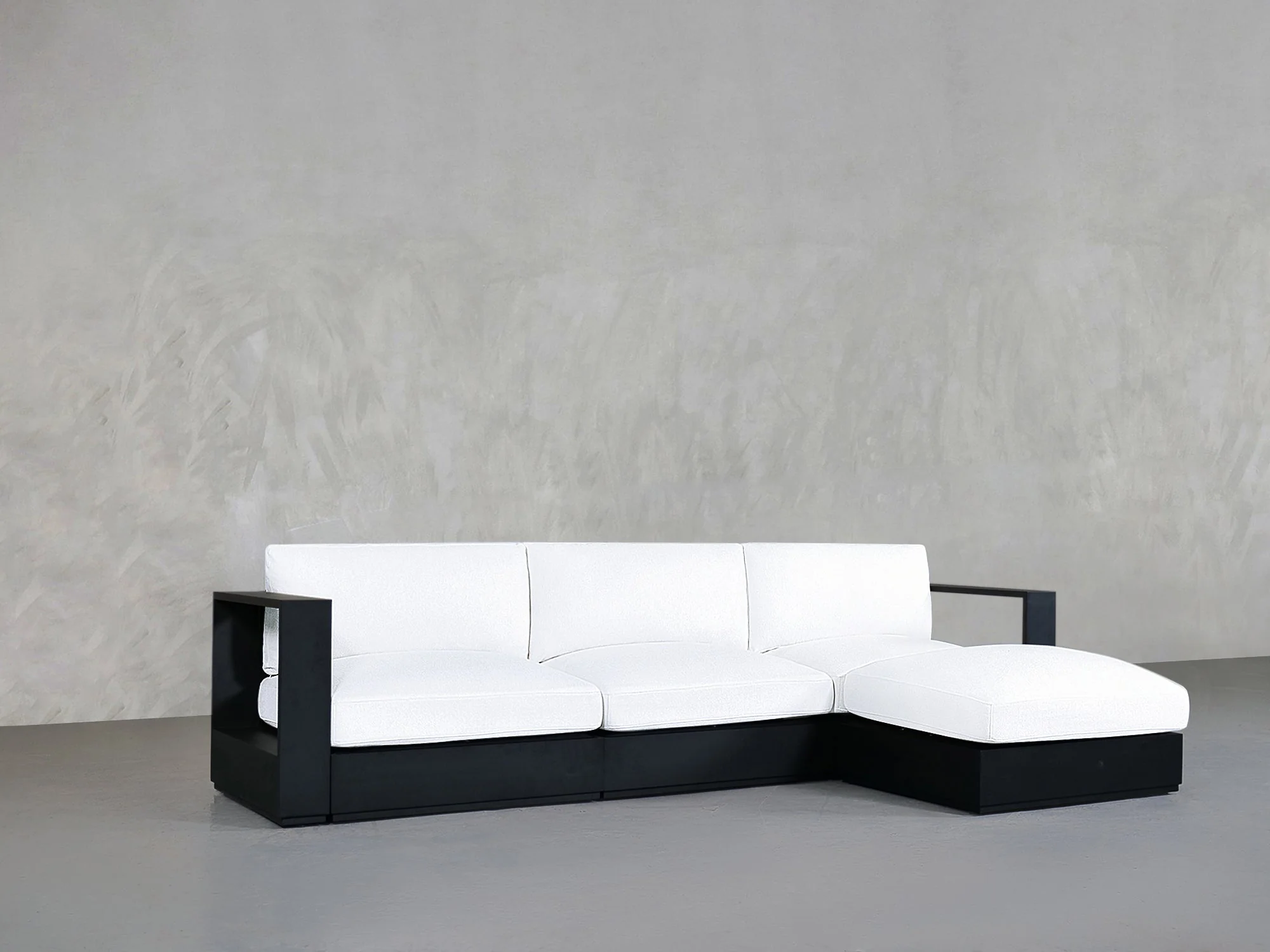 4-Seat Modular Chaise Sectional Aluminum Outdoor - Image 3