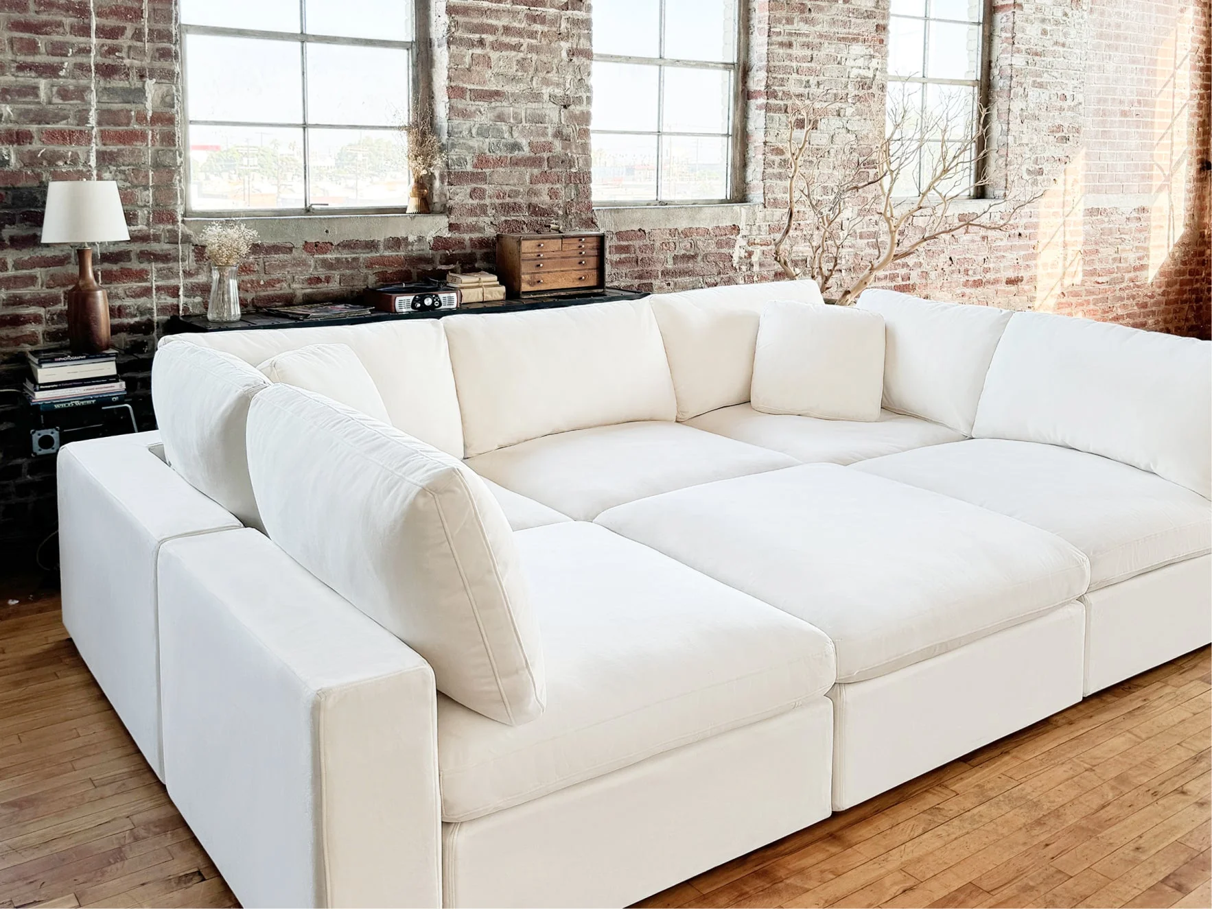 6-Seat Modular Double Chaise Sectional - Image 115