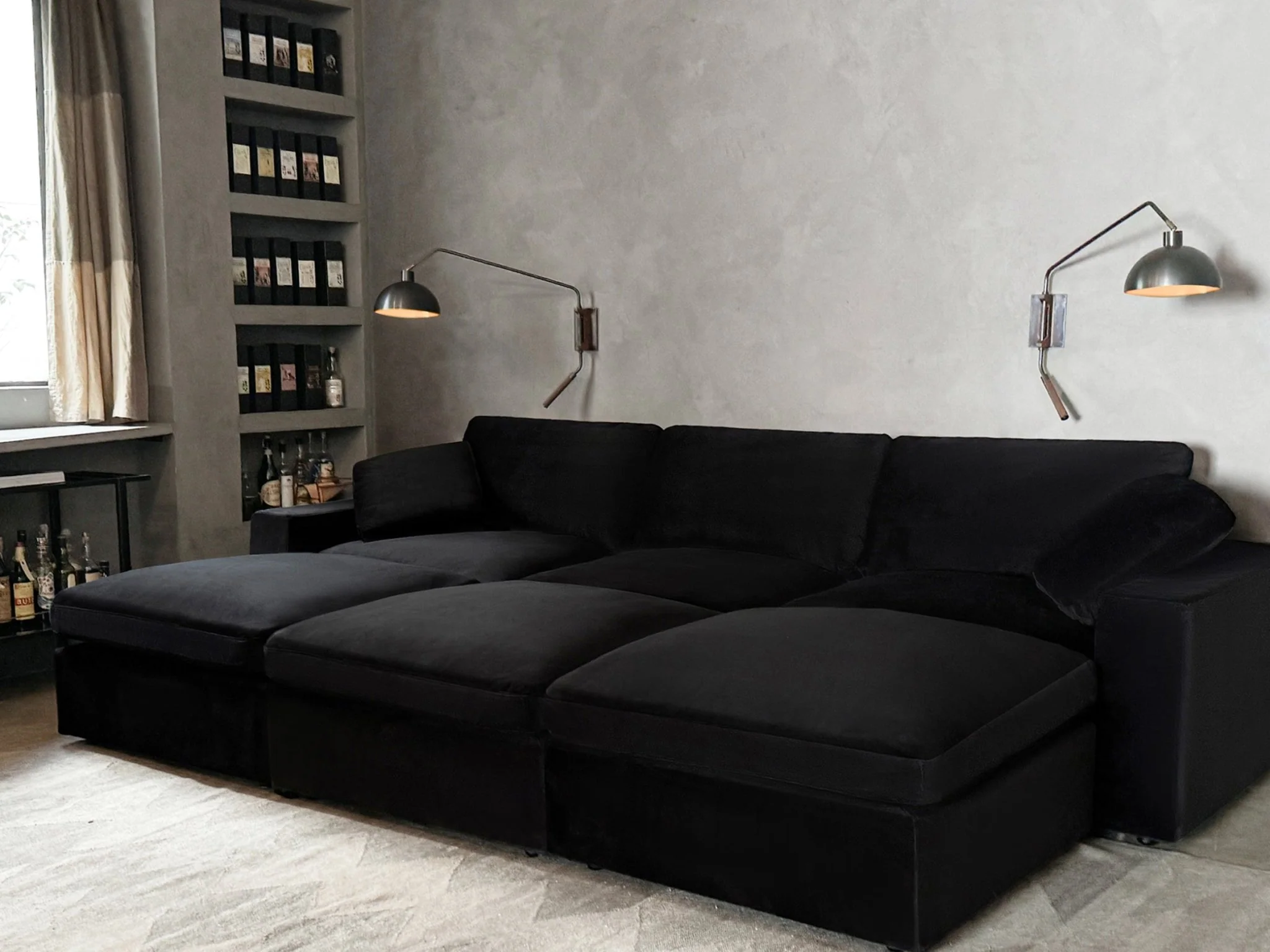 6-Seat Modular Double Chaise Sectional - Image 203