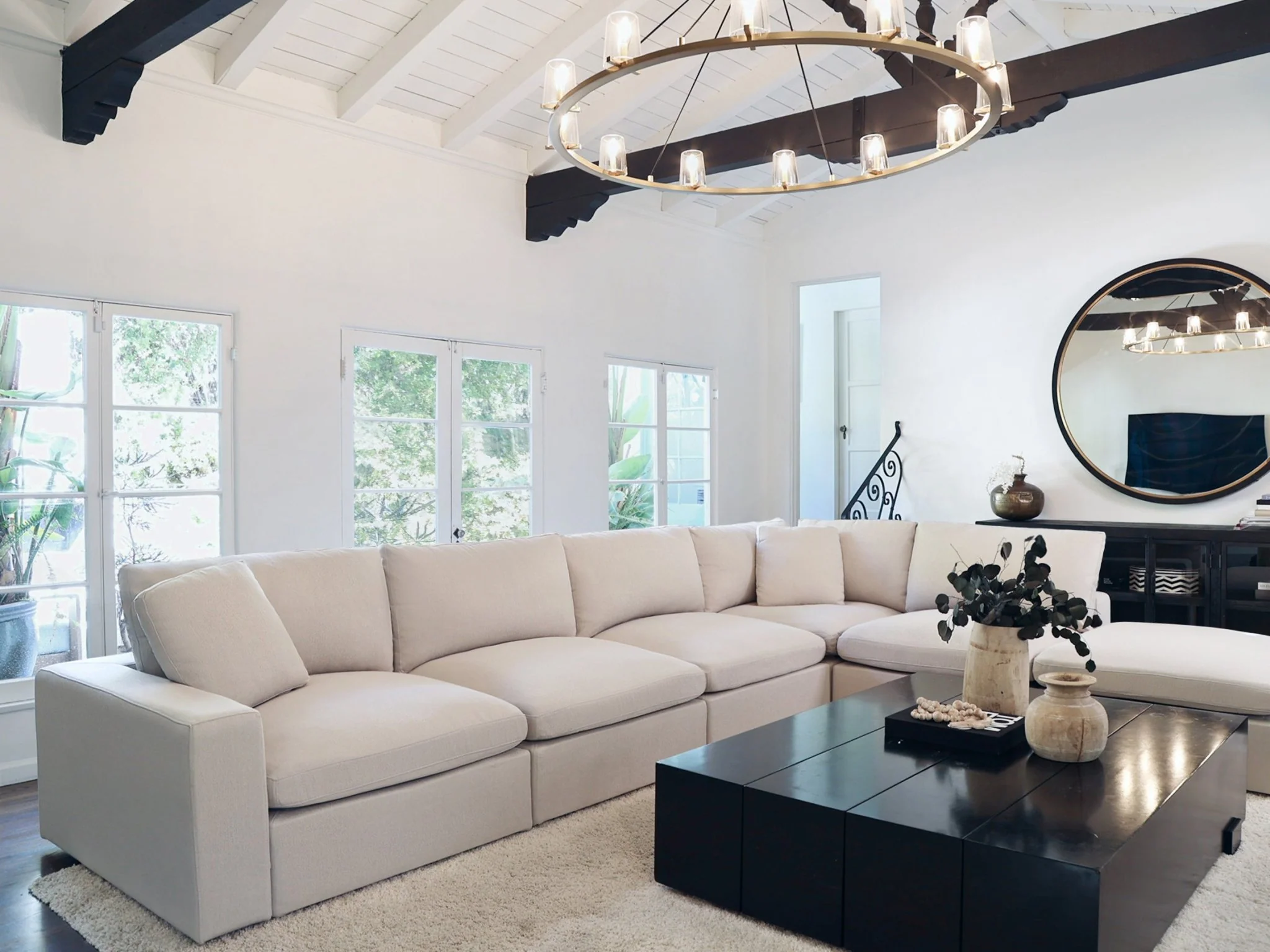 6-Seat Modular Double Chaise Sectional - Image 31