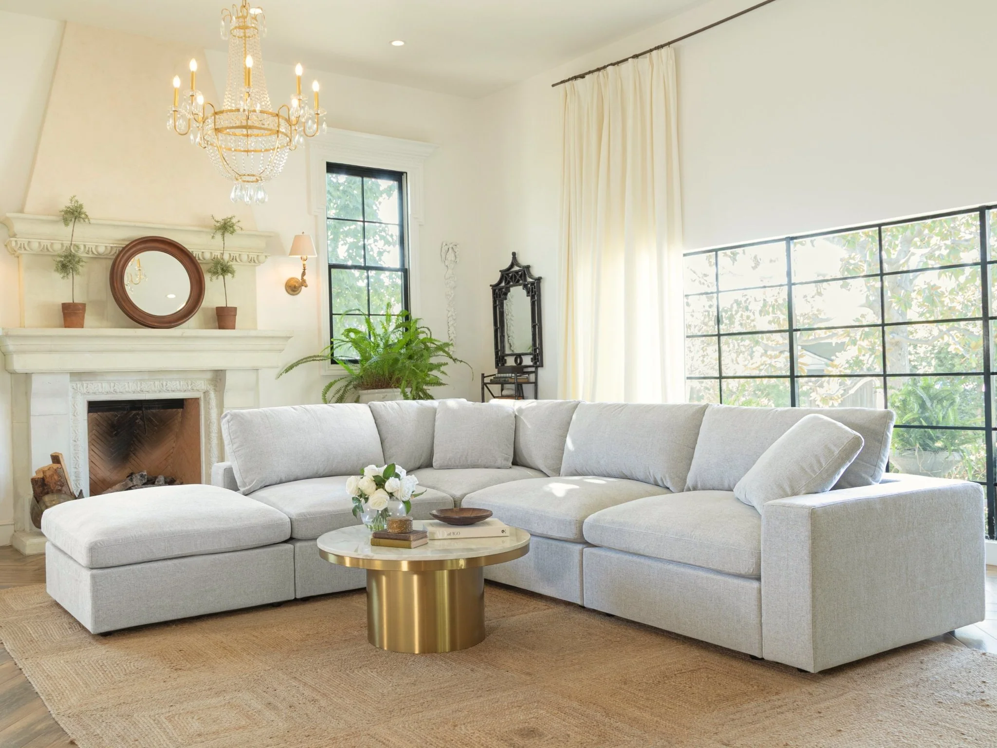 6-Seat Modular Double Chaise Sectional - Image 72