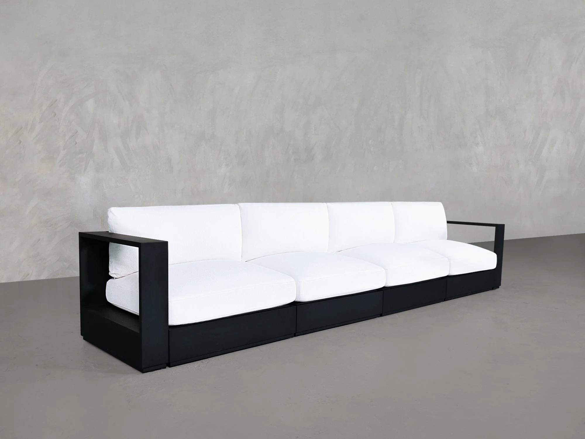 4-Seat Modular Sofa Aluminum Outdoor - Image 3