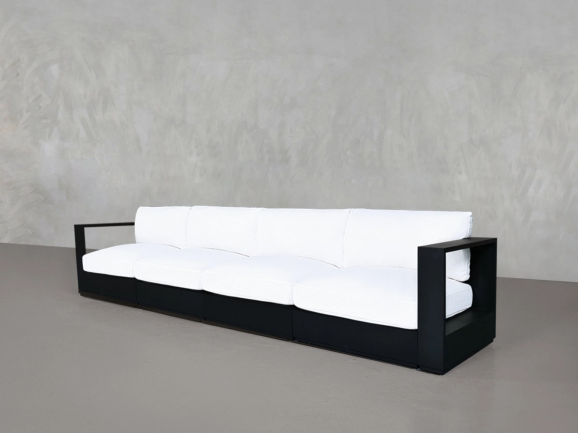 4-Seat Modular Sofa Aluminum Outdoor - Image 4