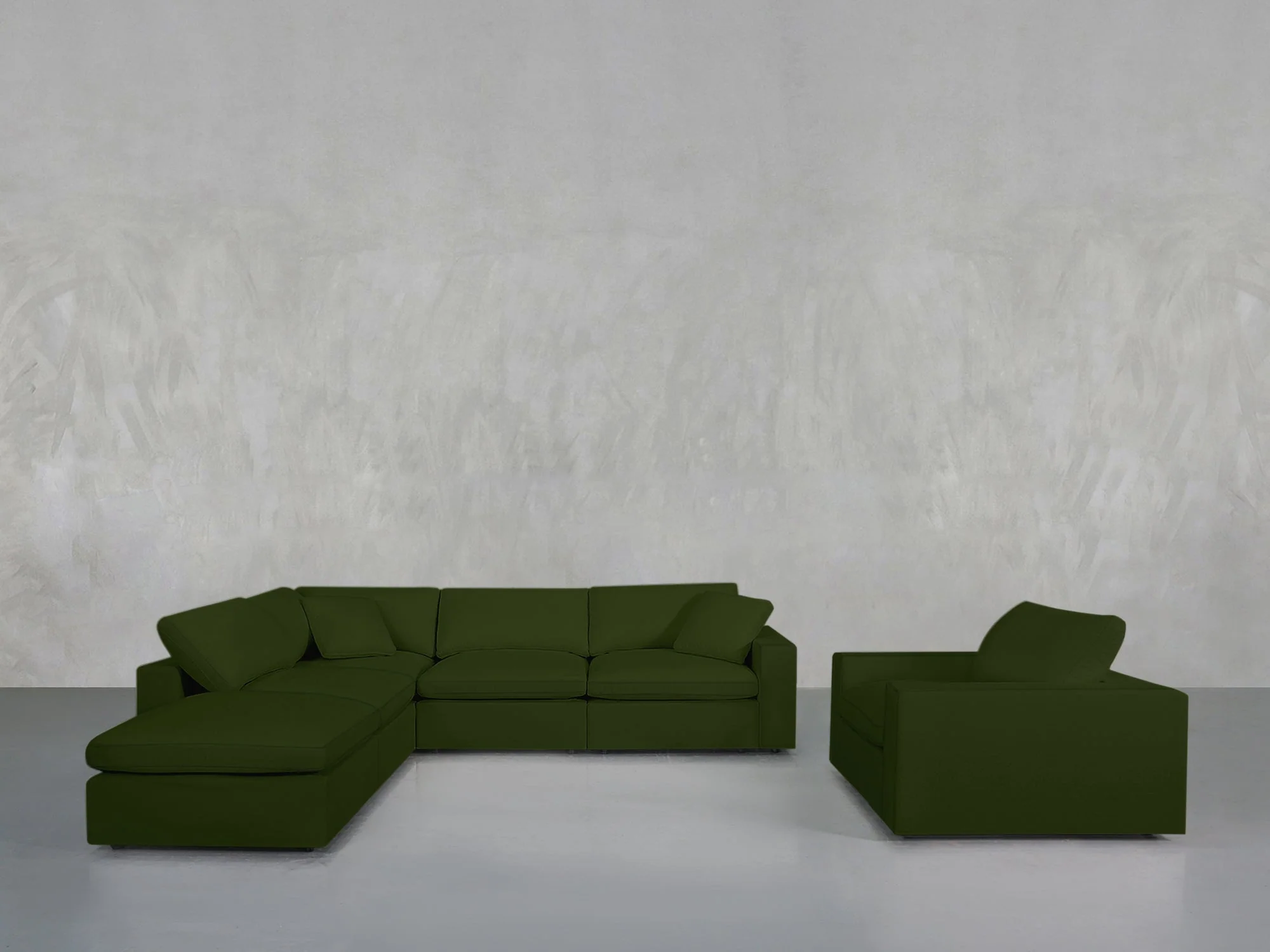 5-1 Sectional & Armchair Set - Image 109