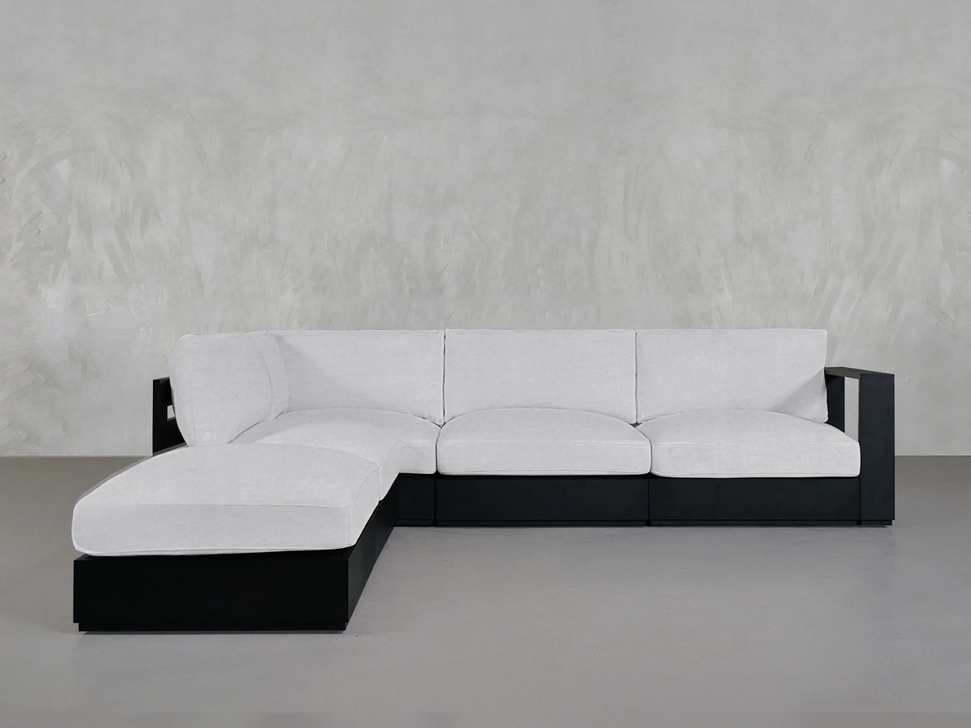 5-Seat Modular Corner Lounger Sectional Aluminum Outdoor - Image 8