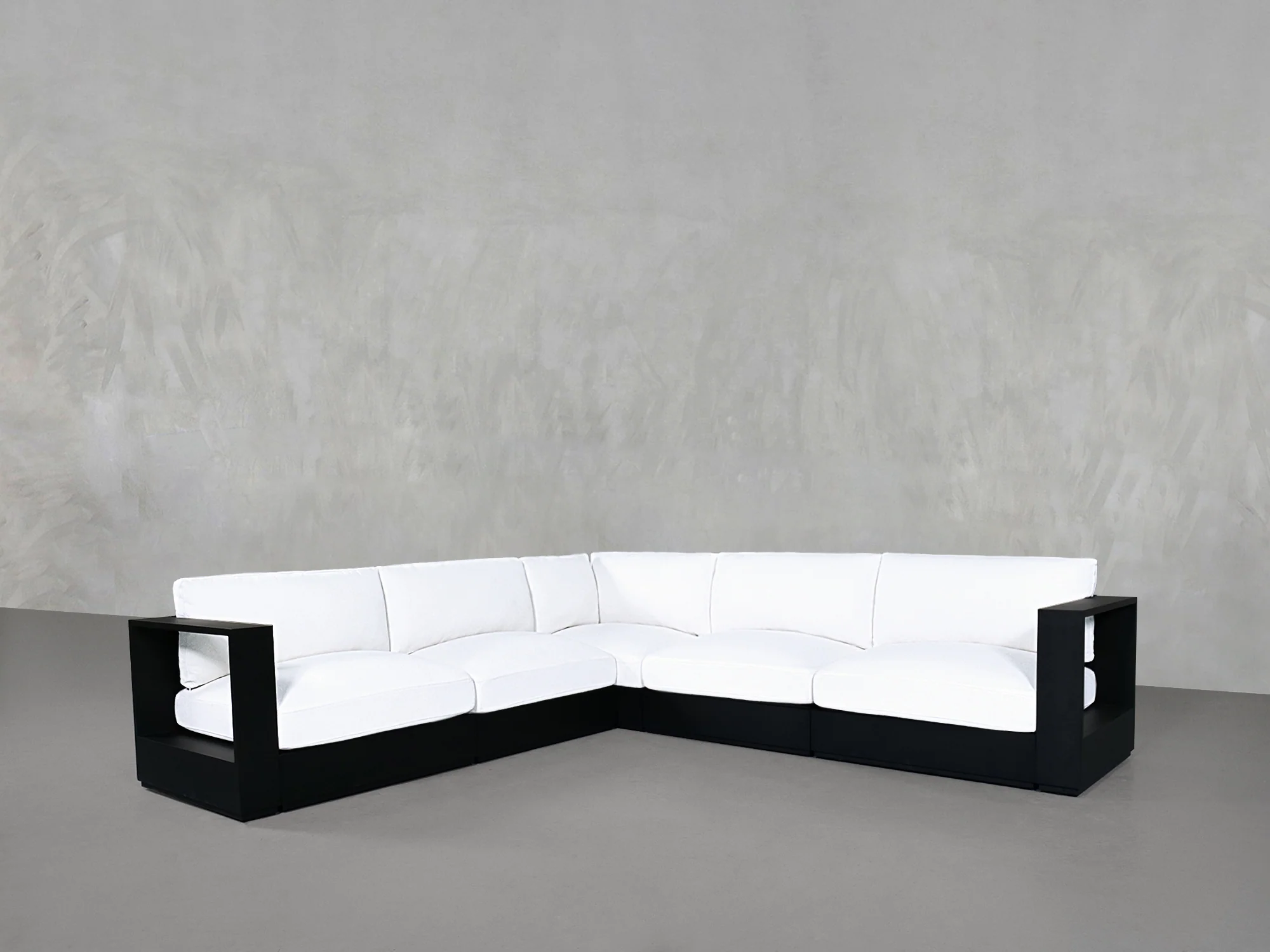 5-Seat Modular Corner Sectional Aluminum Outdoor - Image 3