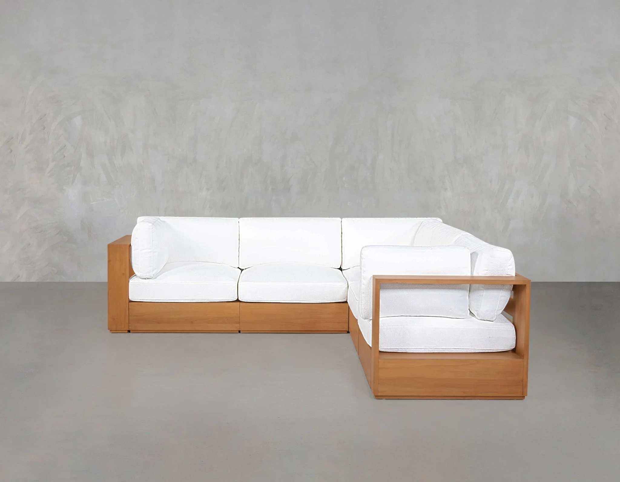 5-Seat Modular Corner Sectional Teak Outdoor - Image 2