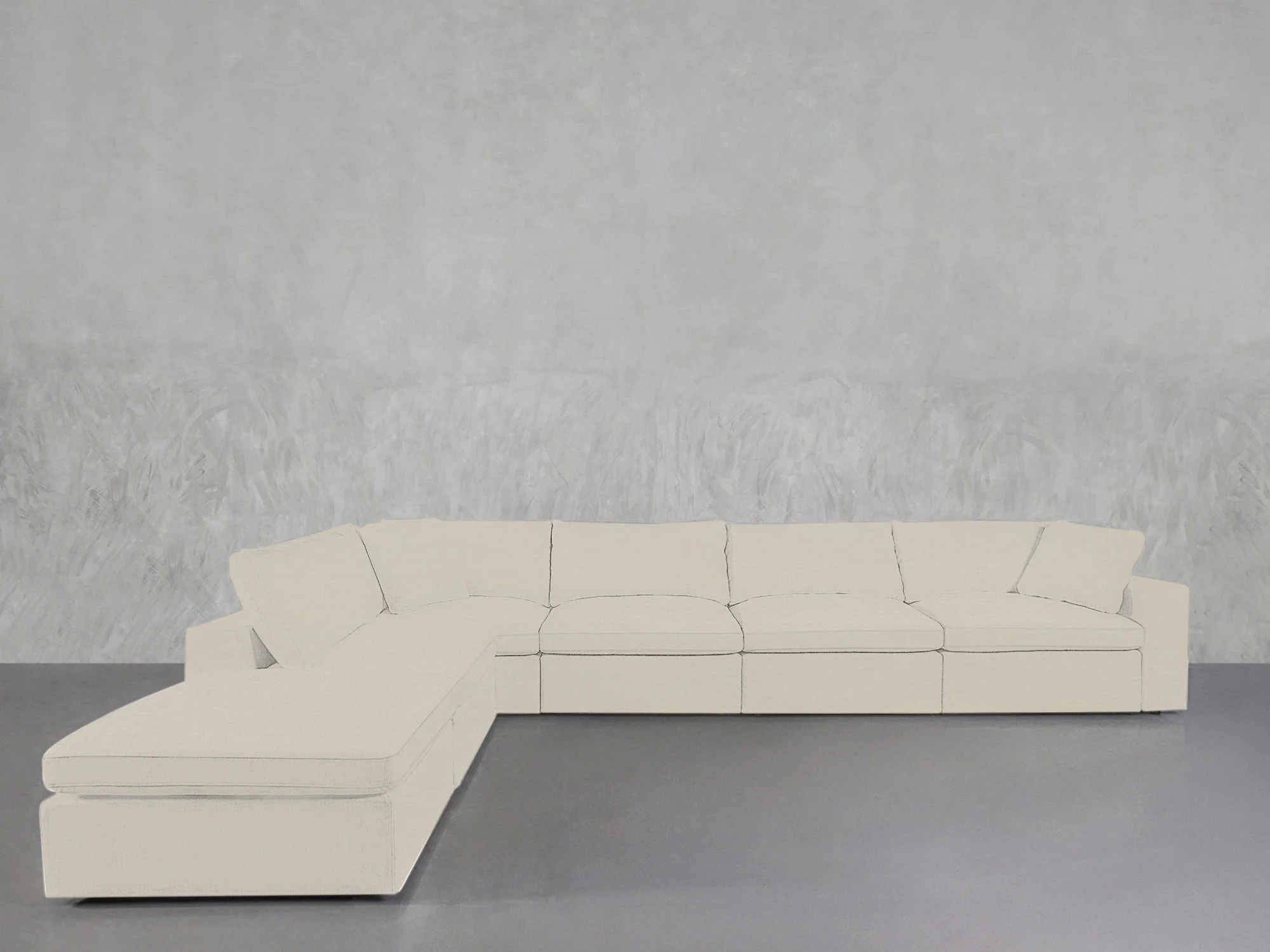 6-Seat Modular Corner Lounger Sectional - Image 119