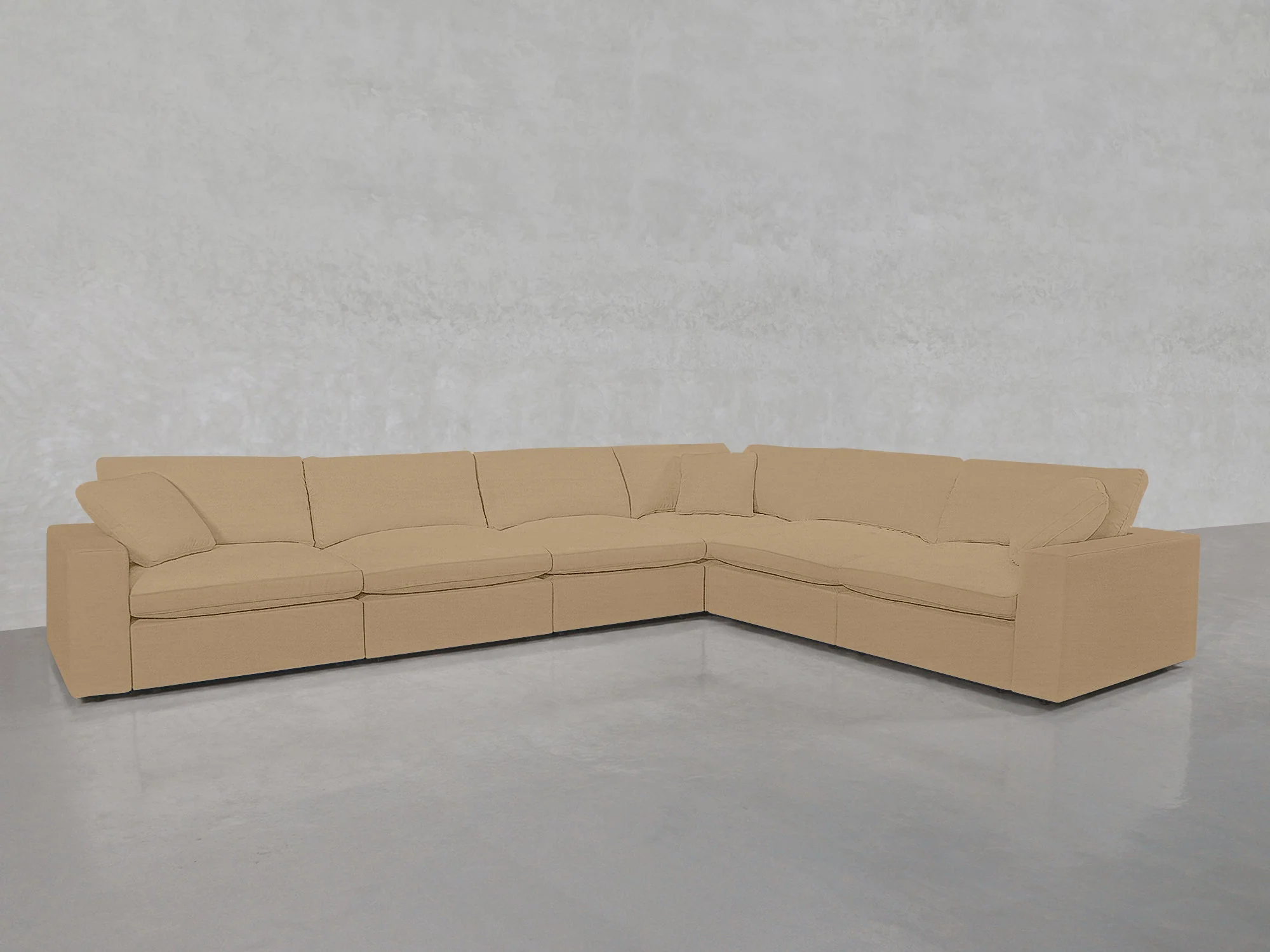 6-Seat Modular Corner Right Sectional - Image 130