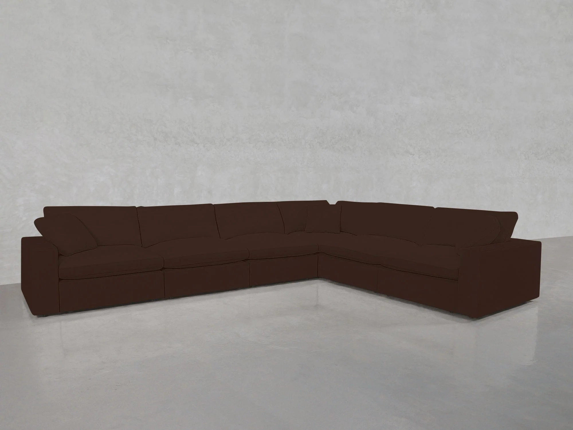 6-Seat Modular Corner Right Sectional - Image 141
