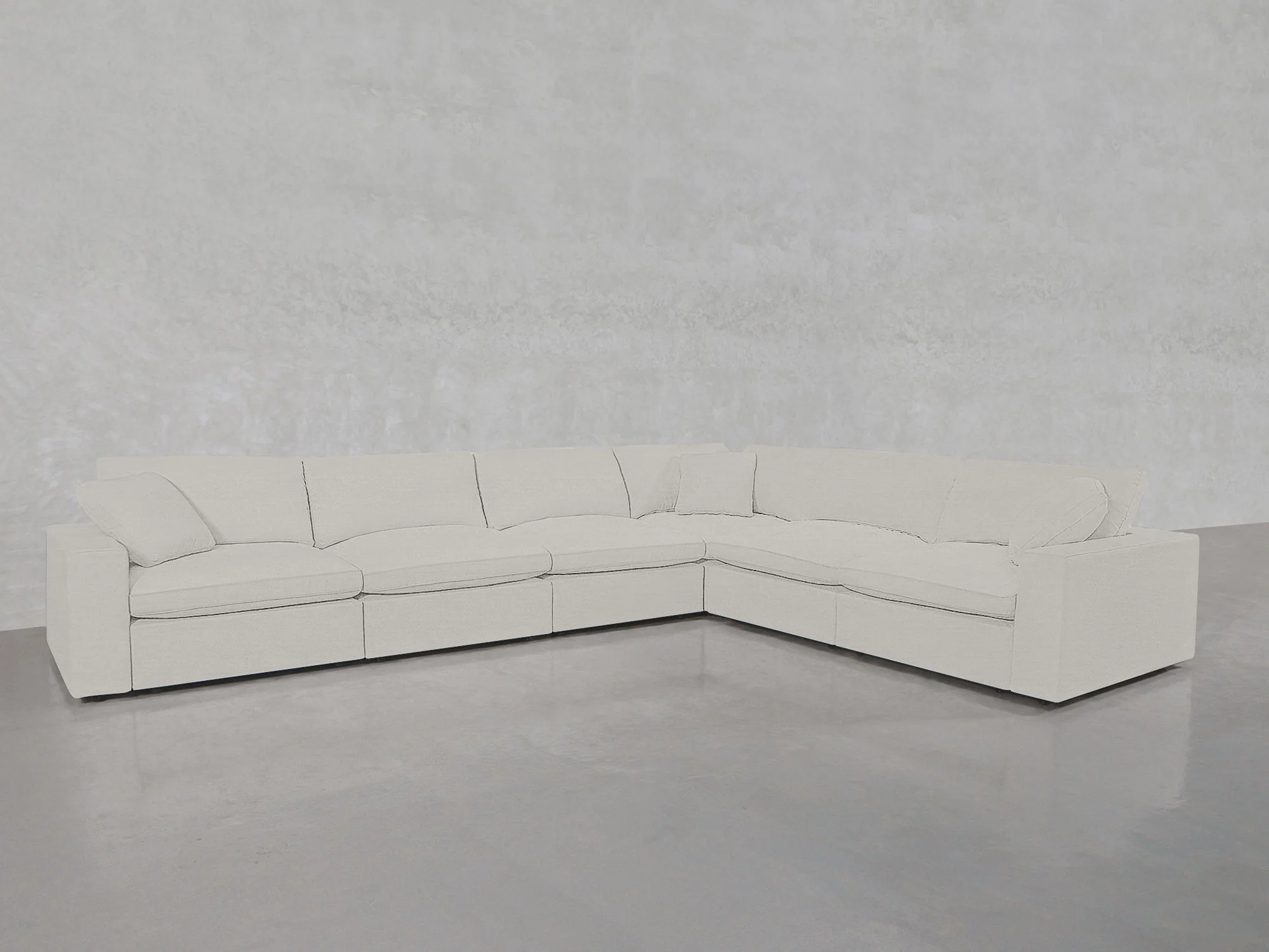 6-Seat Modular Corner Right Sectional - Image 173