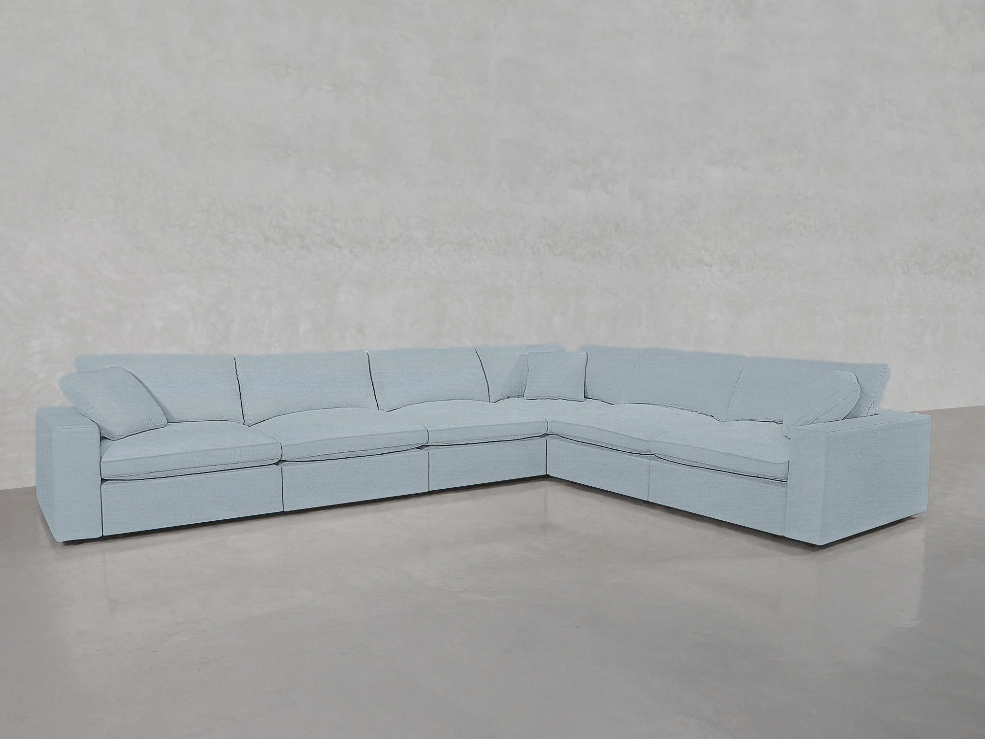 6-Seat Modular Corner Right Sectional - Image 207