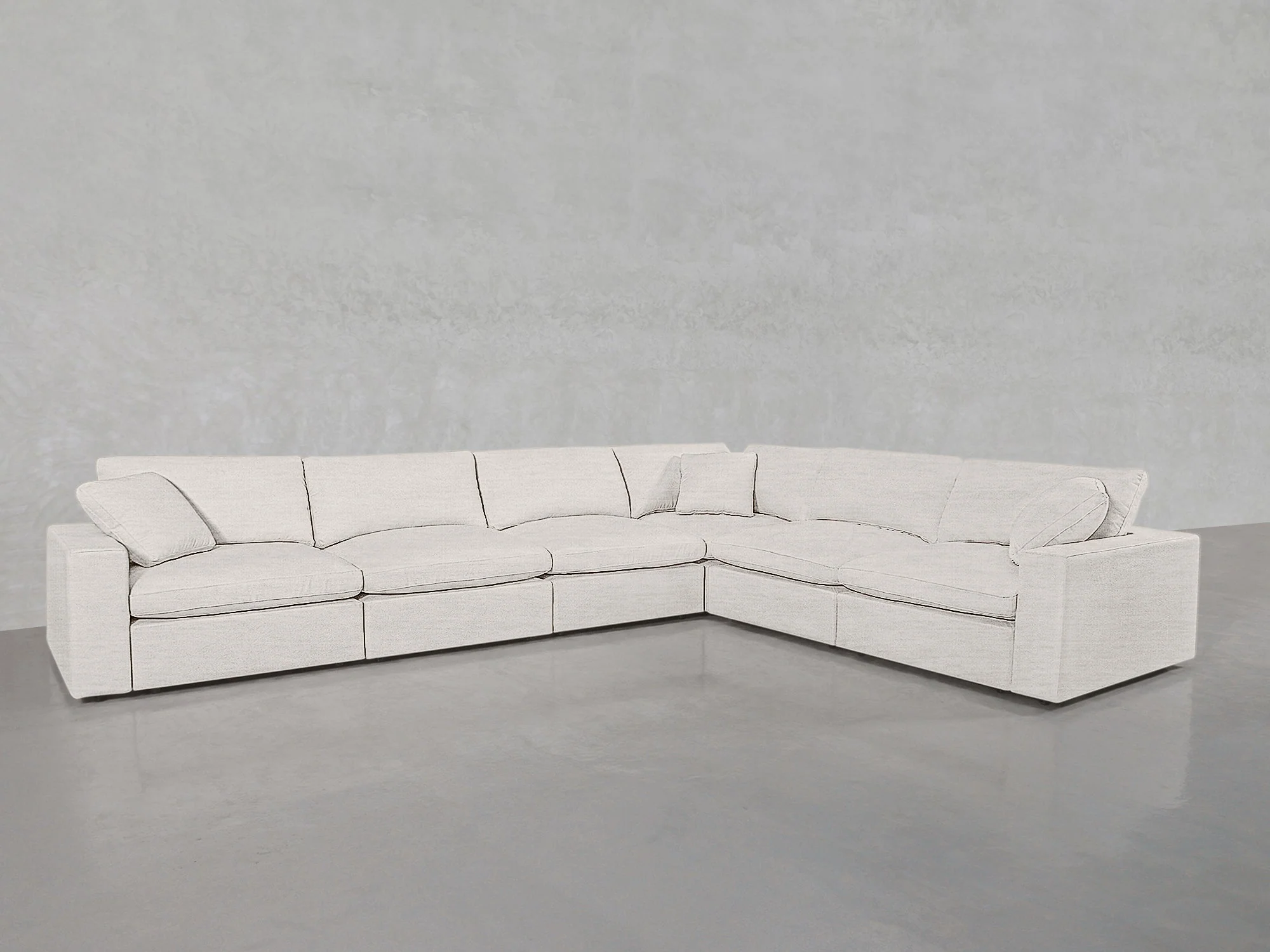 6-Seat Modular Corner Right Sectional - Image 56