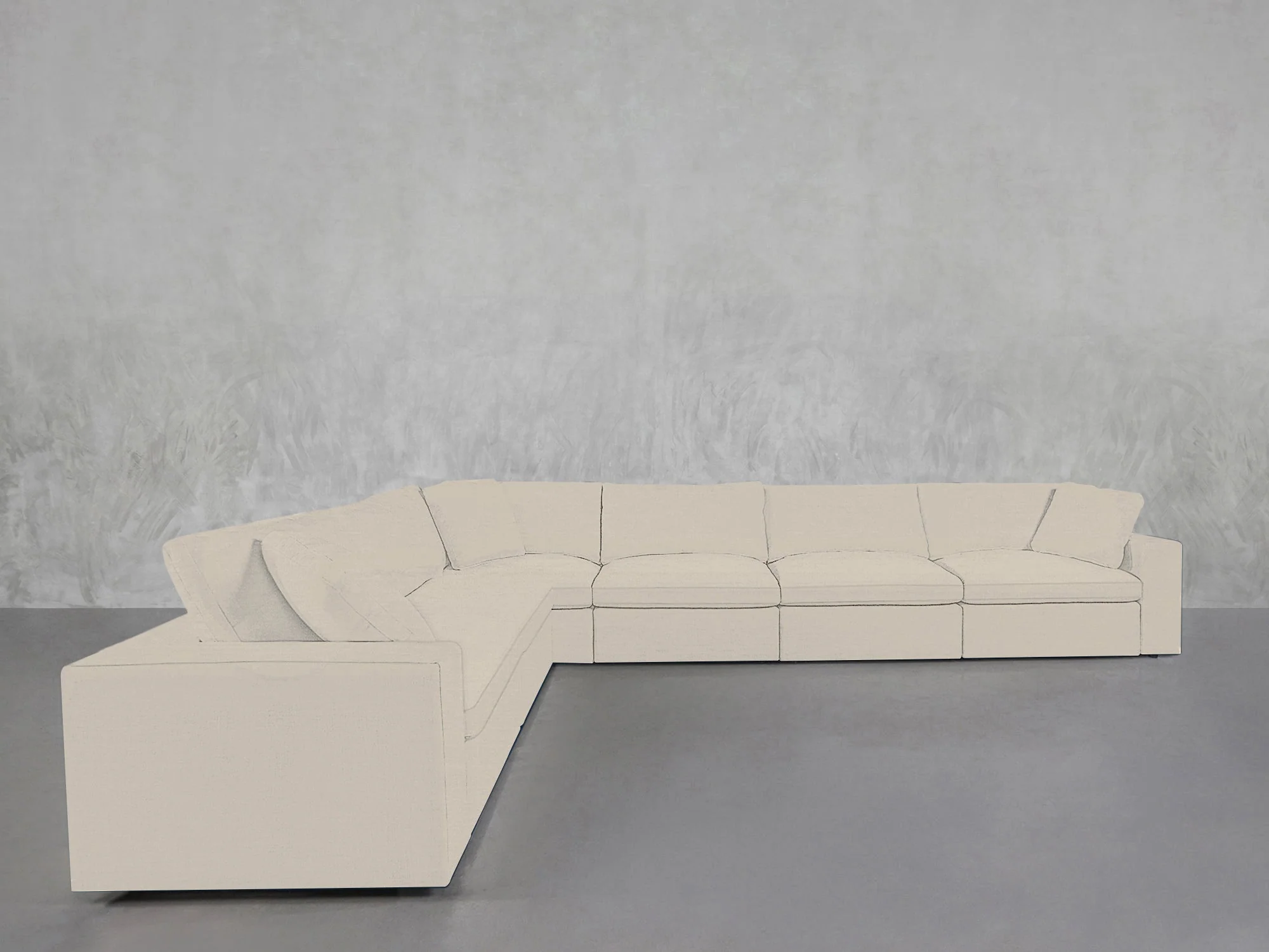 6-Seat Modular Corner Sectional - Image 125
