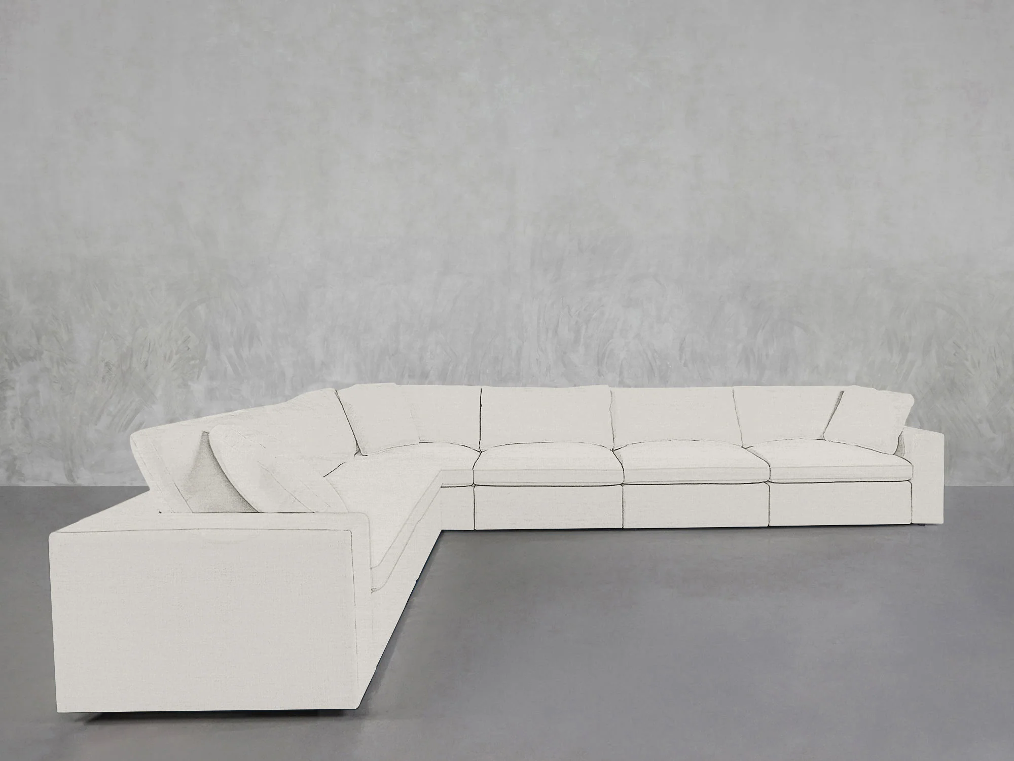 6-Seat Modular Corner Sectional - Image 185