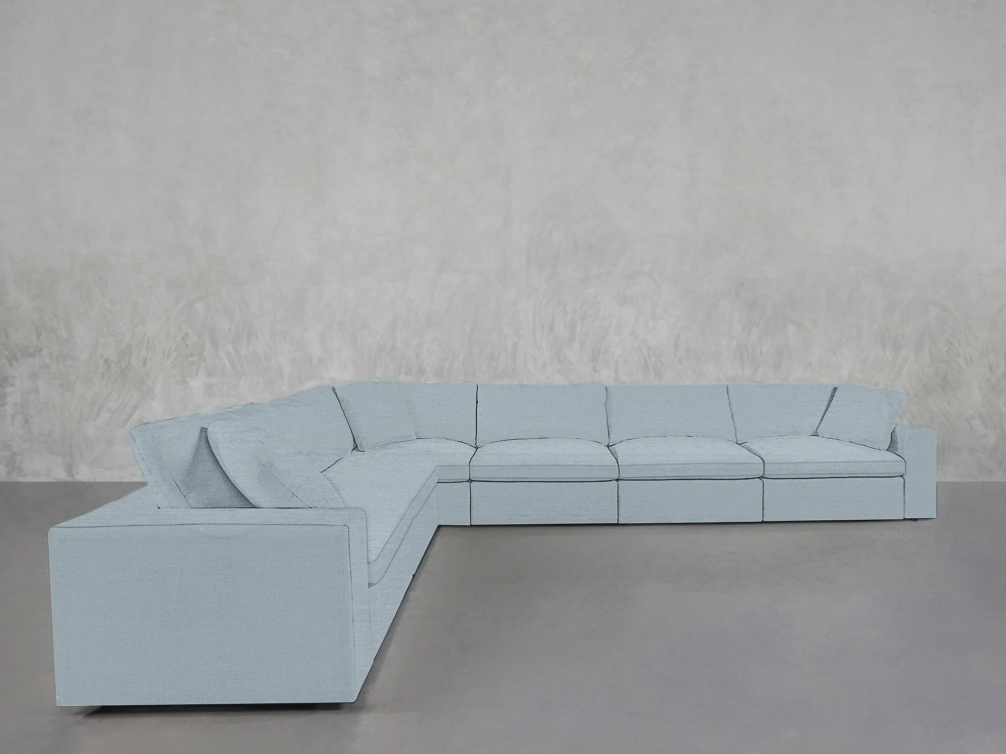 6-Seat Modular Corner Sectional - Image 221
