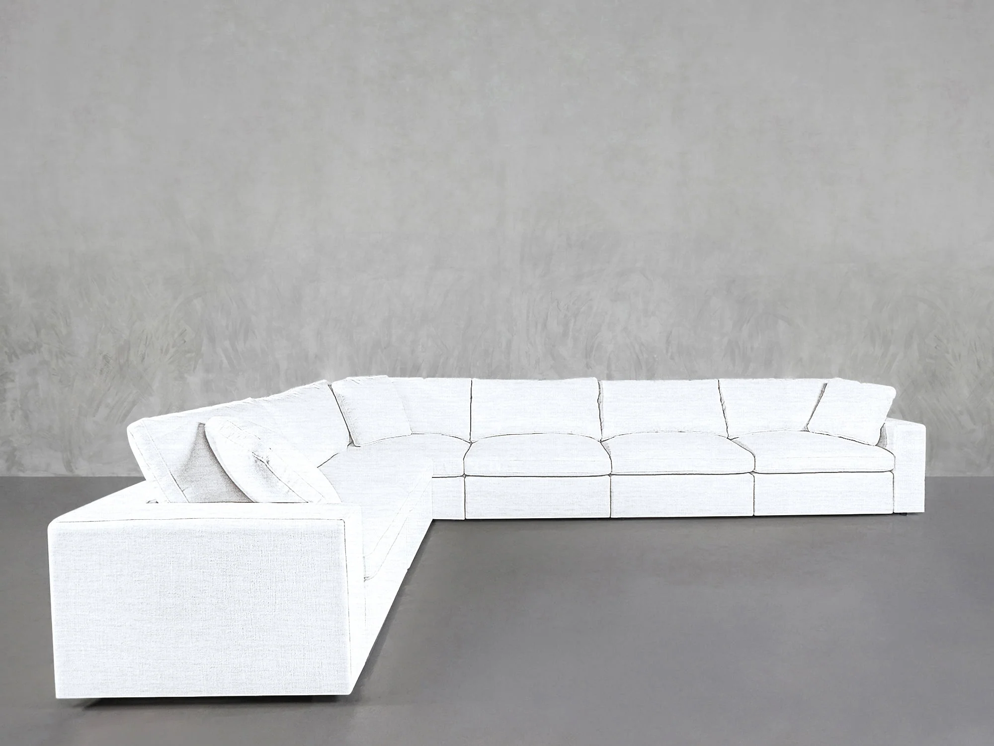 6-Seat Modular Corner Sectional - Image 35