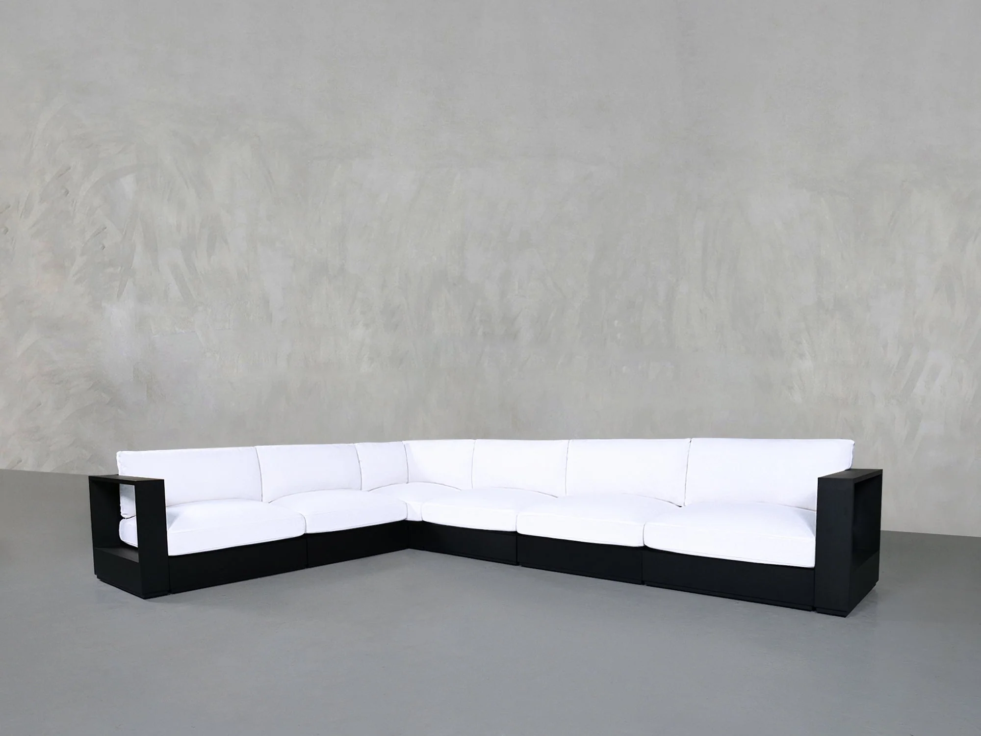 6-Seat Modular Corner Sectional Aluminum Outdoor - Image 3