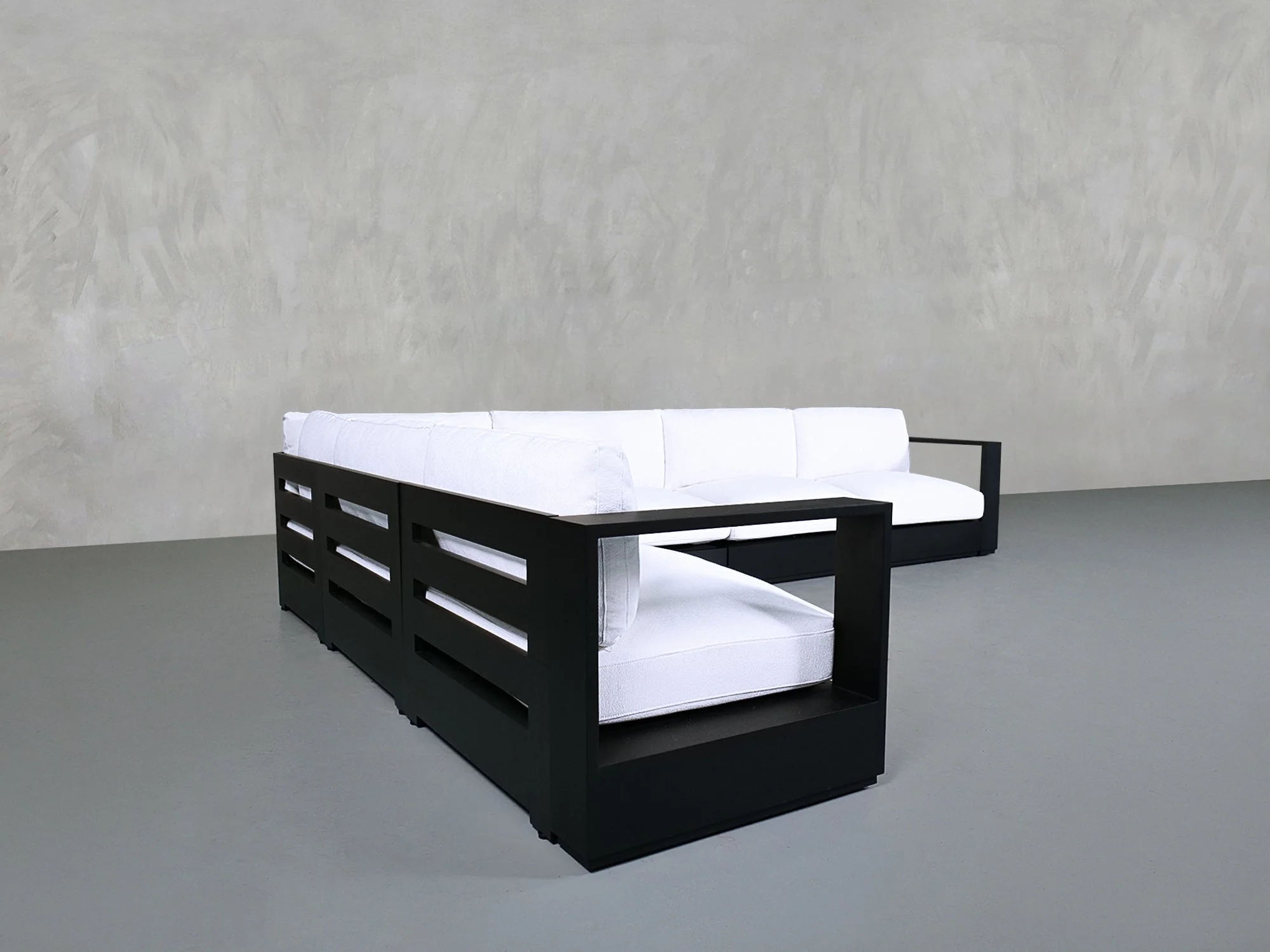 6-Seat Modular Corner Sectional Aluminum Outdoor - Image 4