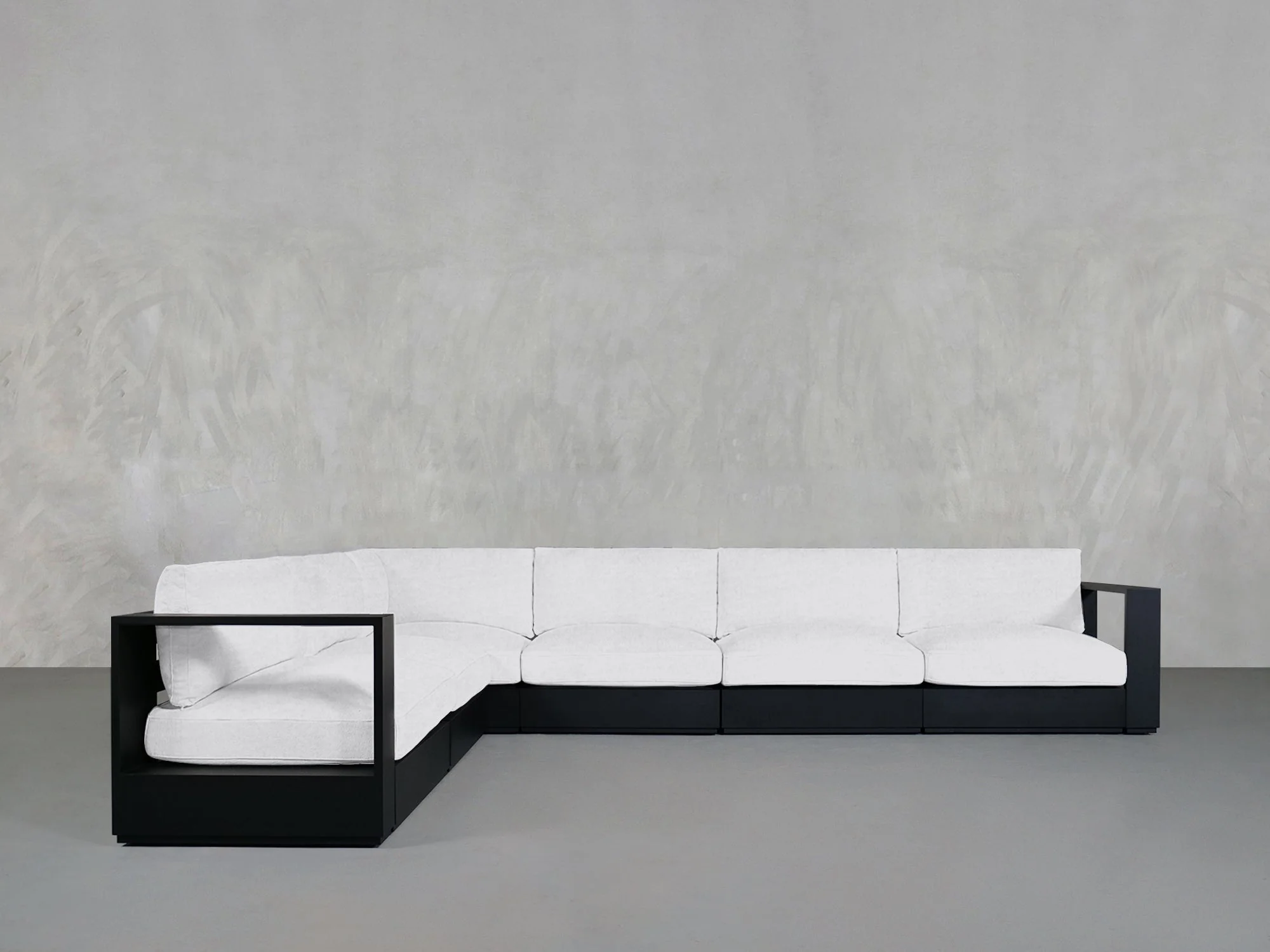 6-Seat Modular Corner Sectional Aluminum Outdoor - Image 8