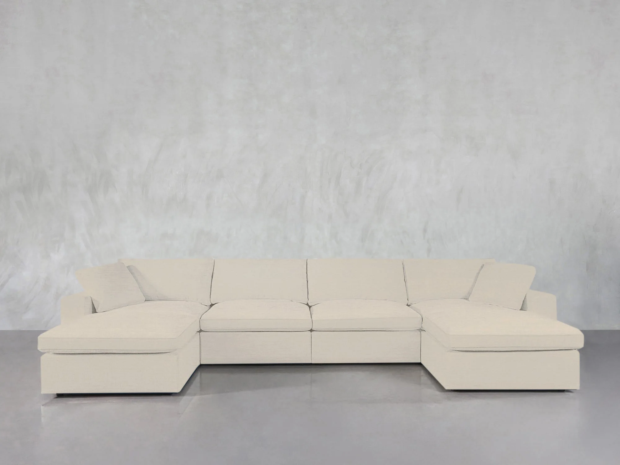 6-Seat Modular Double Chaise Sectional - Image 118