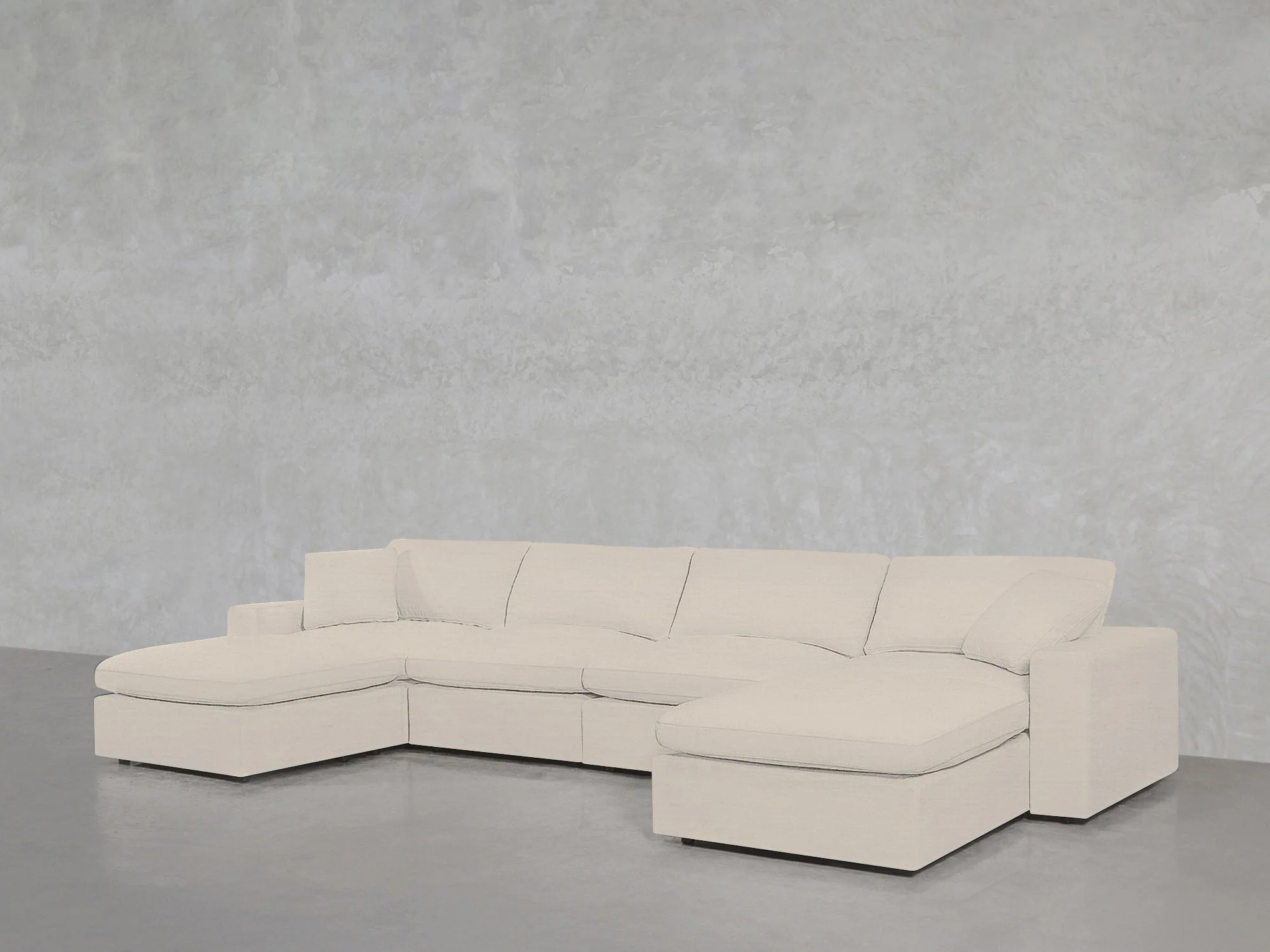 6-Seat Modular Double Chaise Sectional - Image 119